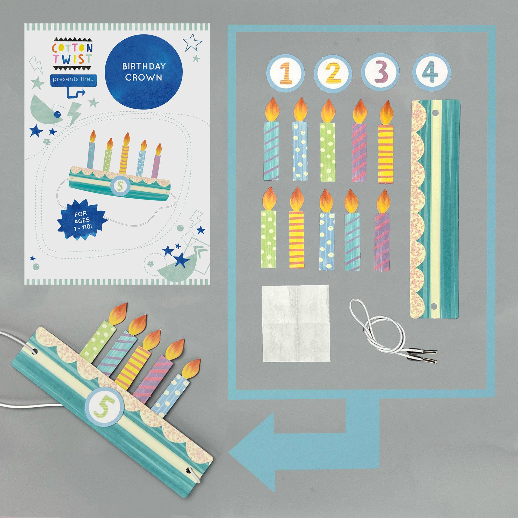 Créez votre propre kit de couronne d'anniversaire Cotton Twist Créez votre propre kit de couronne d'anniversaire myplayground