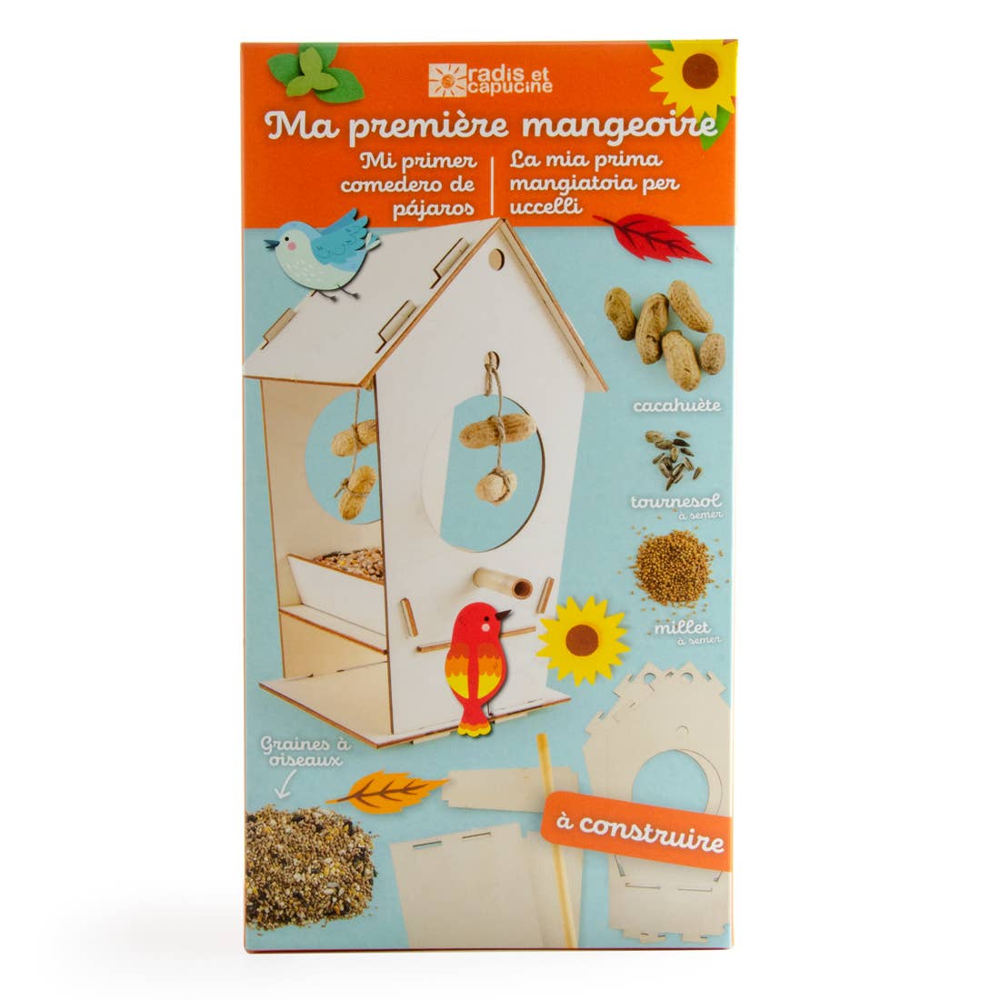 Ma première mangeoire - Coffret d'activités pour enfant - Kit créatif de jardinage Enfant Radis Et Capucine Ma première mangeoire - Coffret d'activités pour enfant - Kit créatif de jardinage Enfant myplayground
