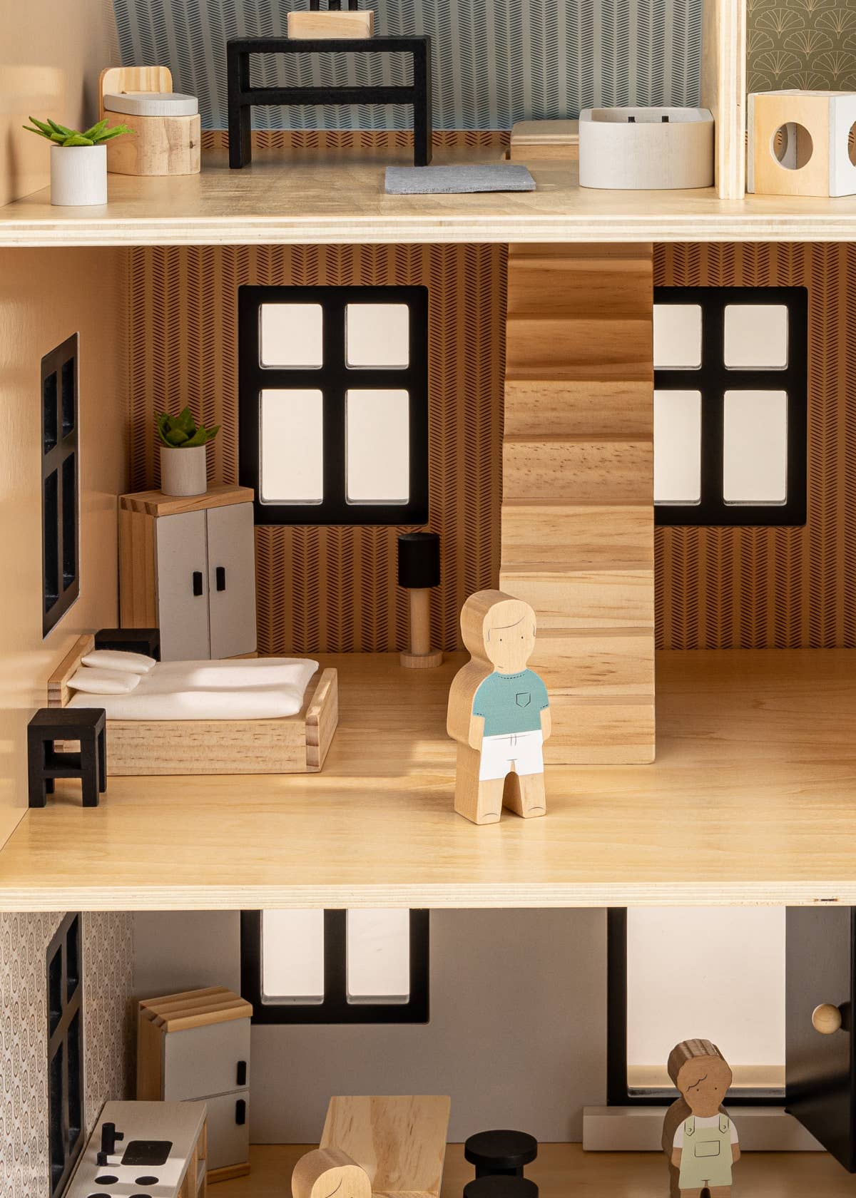Maison de poupée en bois, meubles et accessoires pour la chambre principale (9) Coco Village Maison de poupée en bois, meubles et accessoires pour la chambre principale (9) myplayground