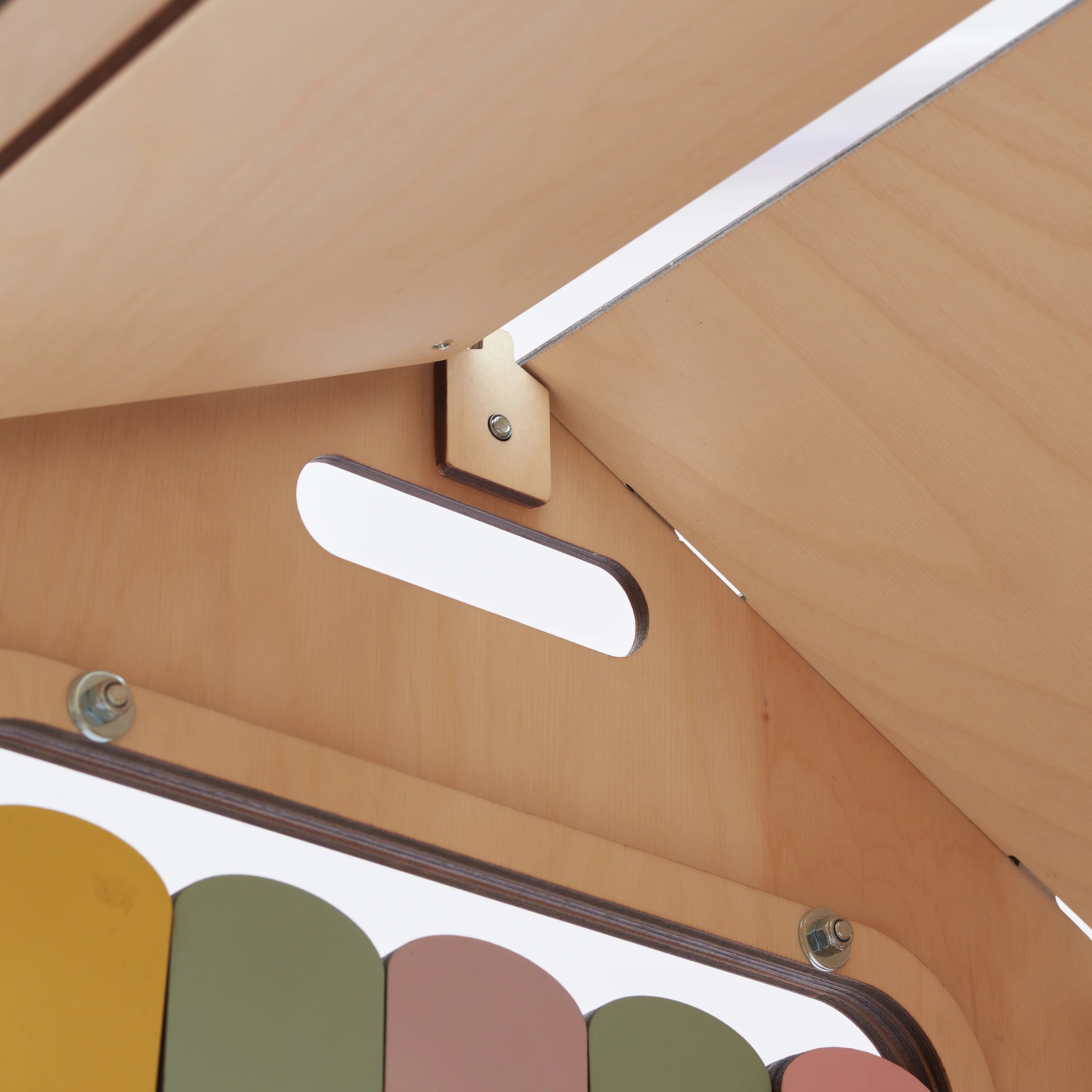 Ensemble Maisonnette et Cube Interactif - Natura/Pastel, bois natura - 12 à 18 mois - BusyKids BusyKids myplayground