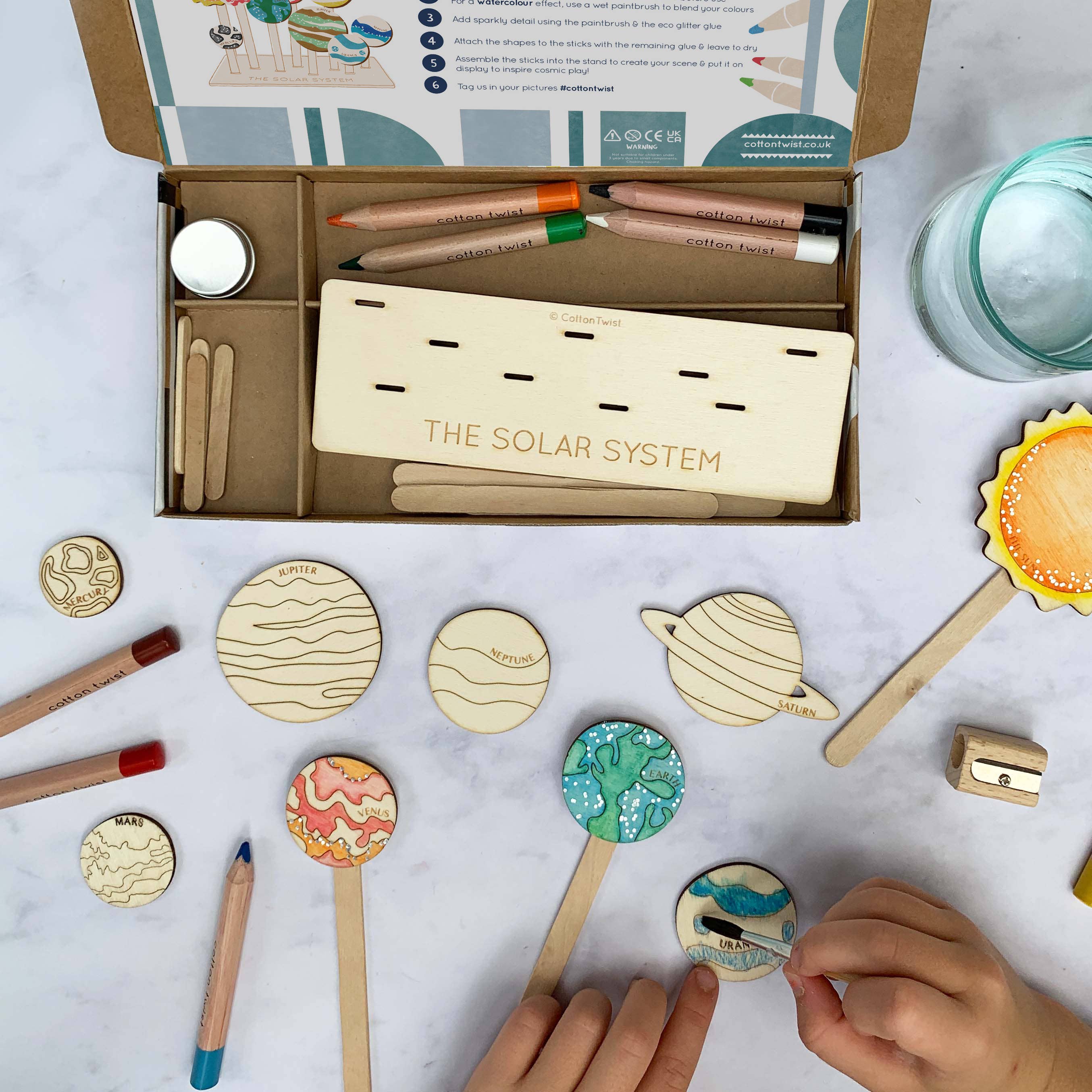 Kit d'artisanat pour système solaire Cotton Twist Kit d'artisanat pour système solaire myplayground