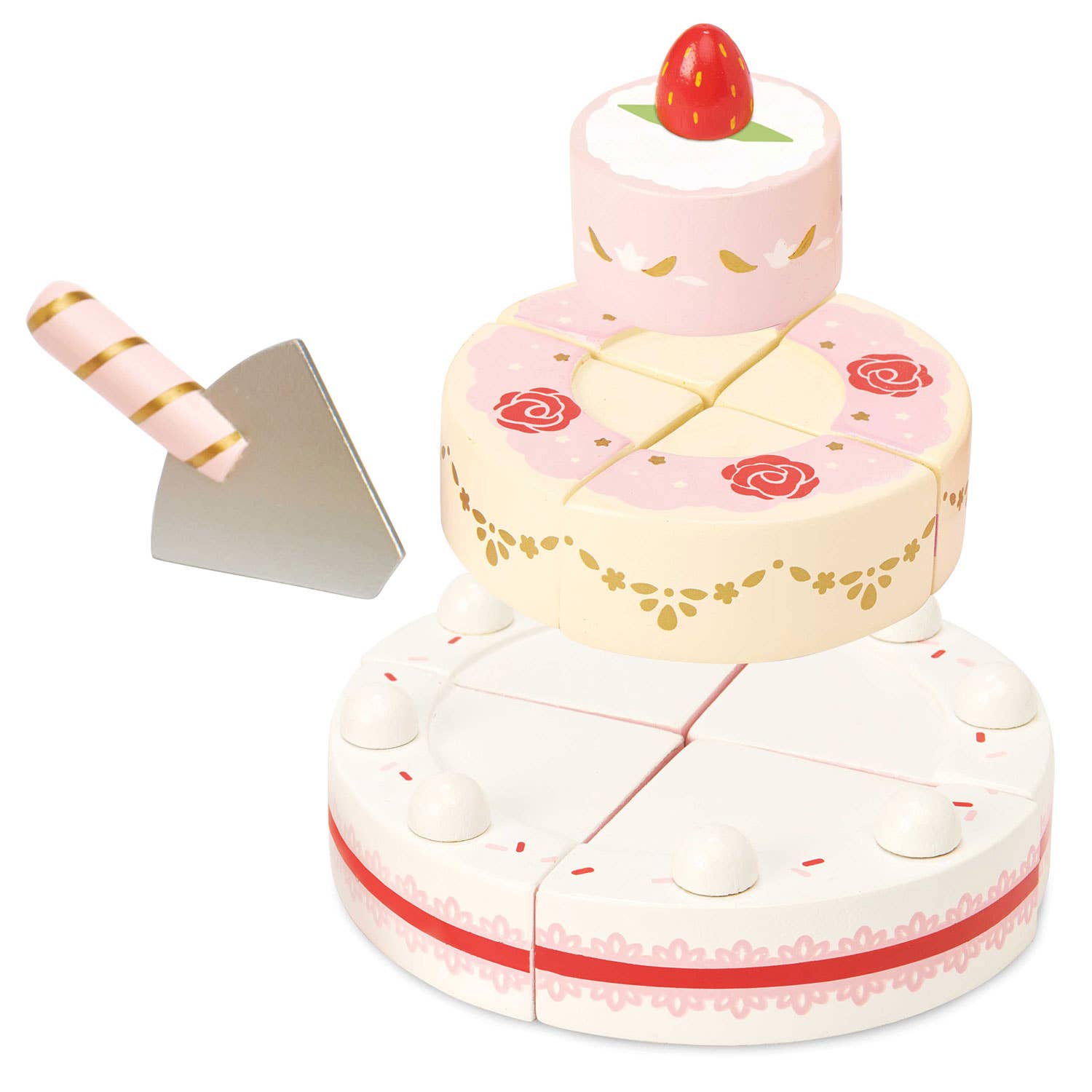 Gâteau de mariage aux fraises - Jeu sensoriel enfant Le Toy Van Gâteau de mariage aux fraises - Jeu sensoriel enfant myplayground