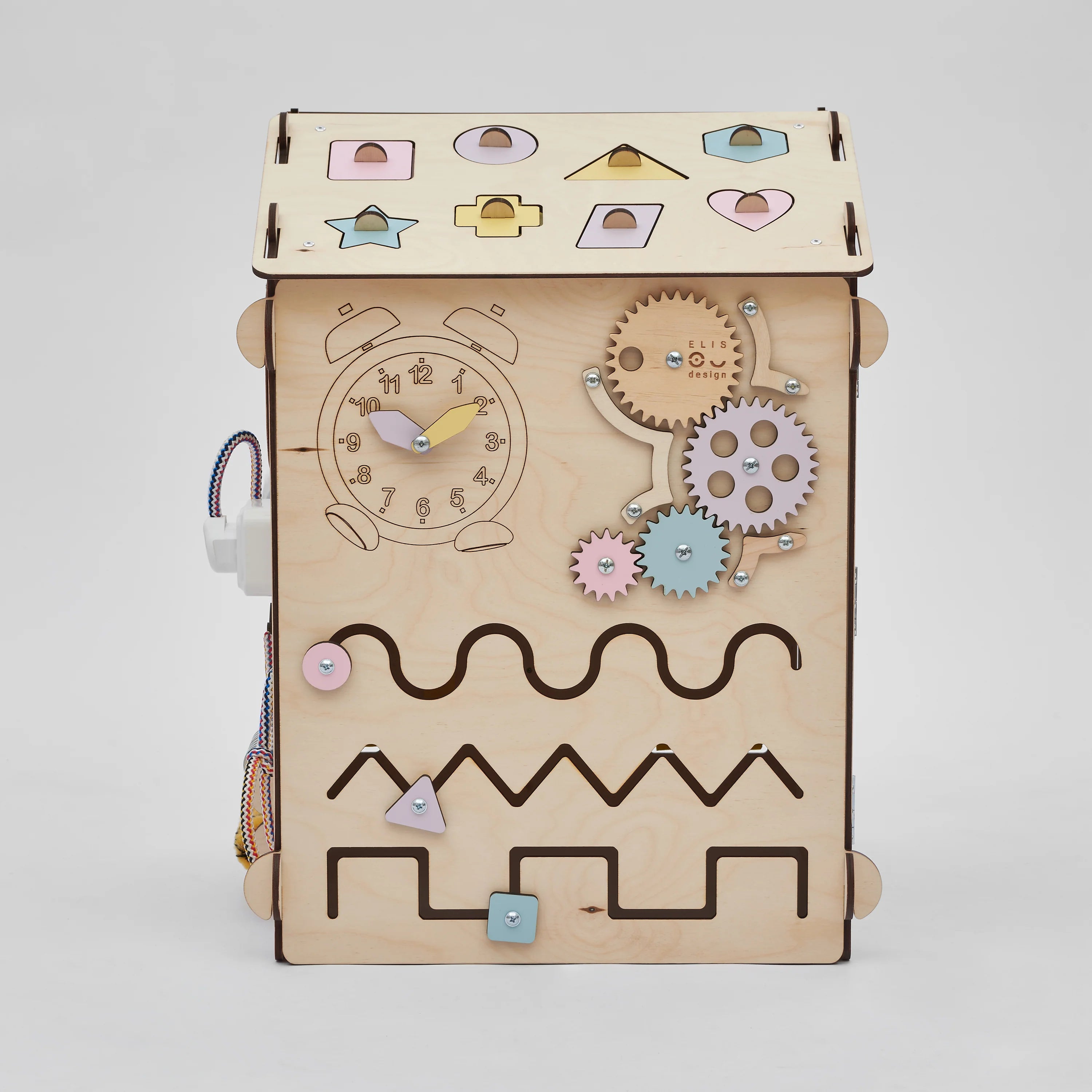 BusyKids - Maisonnette Éducative Couleurs Pastel Édition Limitée - Bois Natura - 12 à 18 mois BusyKids BusyKids - Maisonnette Éducative Couleurs Pastel Édition Limitée - Bois Natura - 12 à 18 mois myplayground