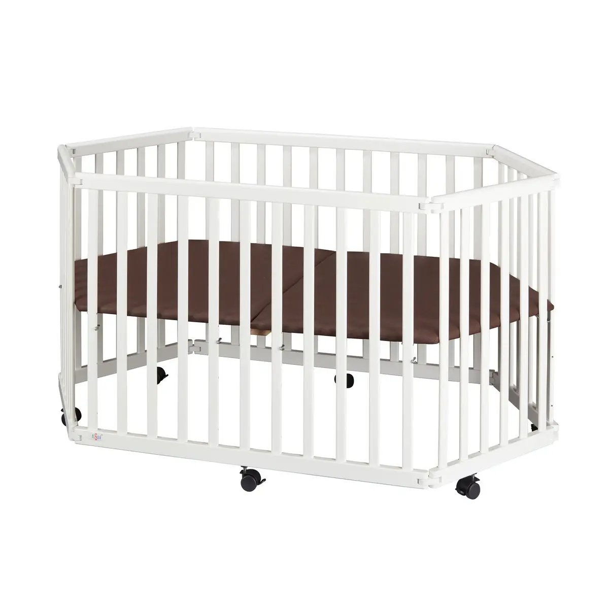 Parc bébé hexagonal blanc – tiSsi – vue 3
