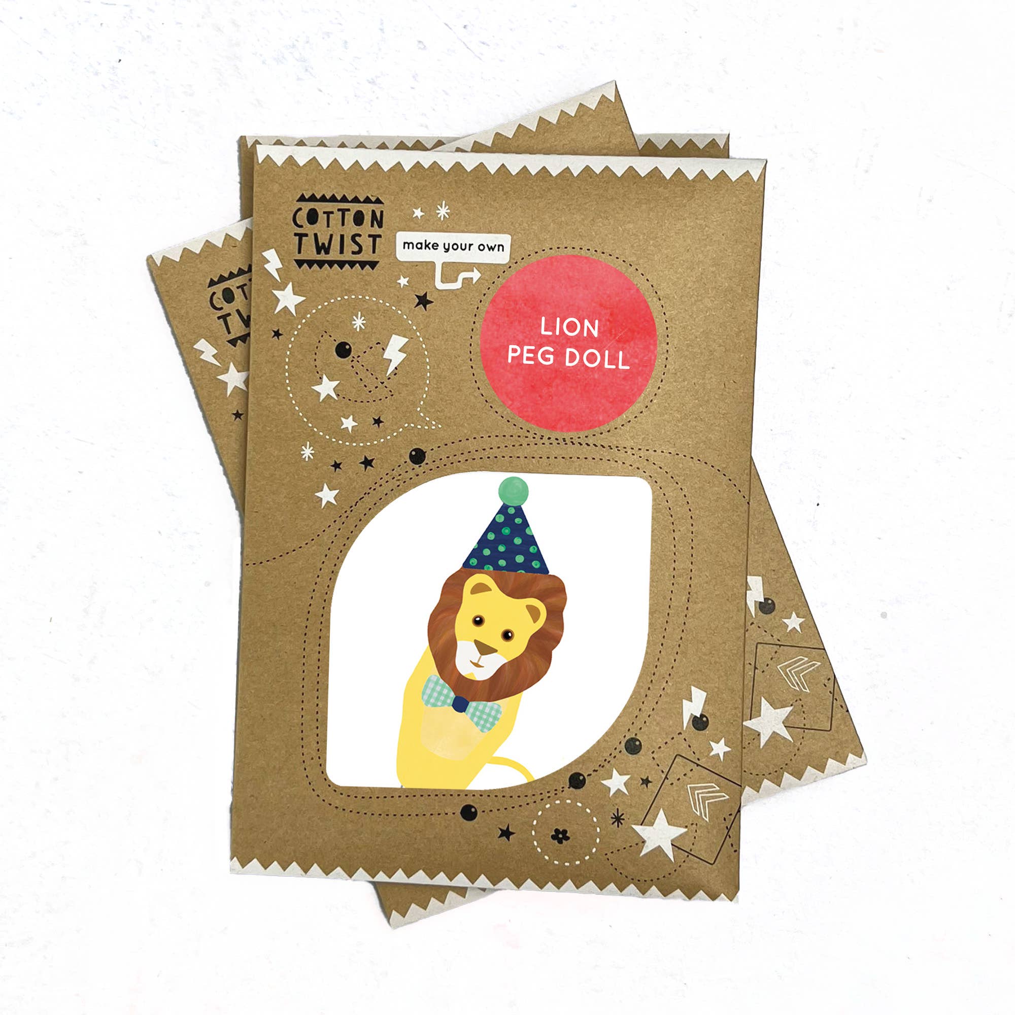 Faites votre propre kit de poupée Lion Peg Cotton Twist myplayground