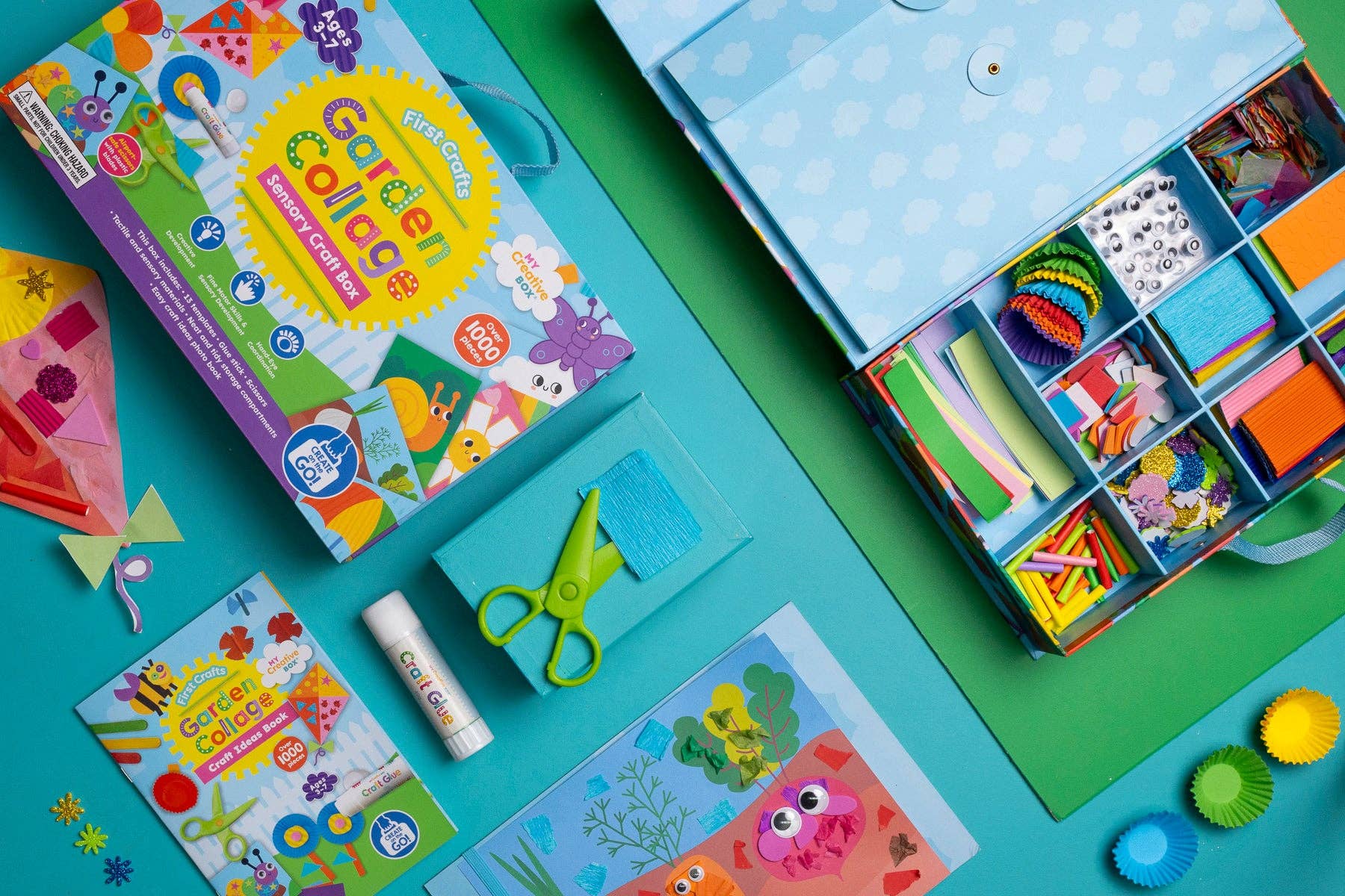 Boîte de bricolage sensorielle First Crafts Garden Collage - My Creative Box My Creative Box Boîte de bricolage sensorielle First Crafts Garden Collage - My Creative Box myplayground