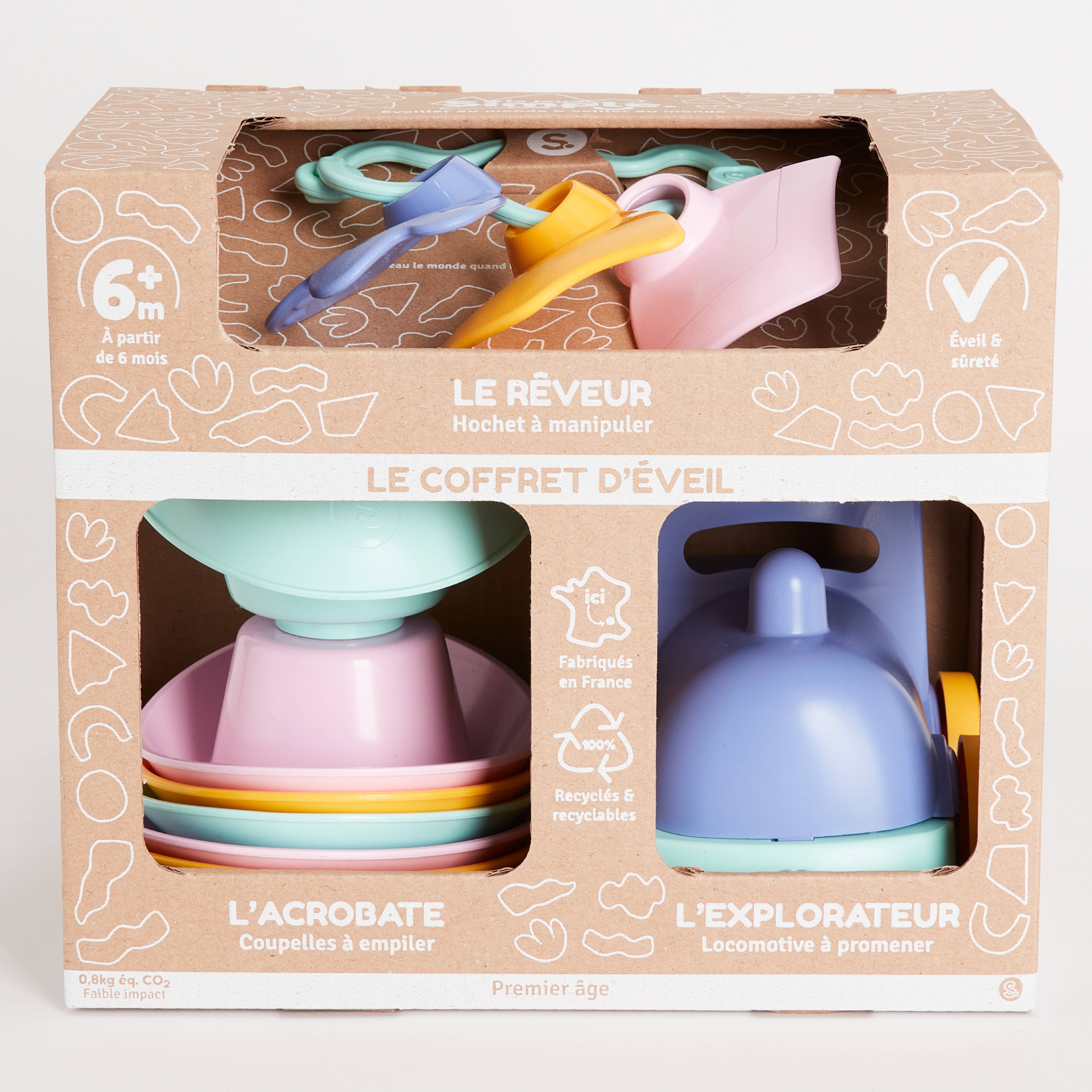 Coffret Eveil - Made in France - 6mois+ - Ecoresponsable Le Jouet Simple myplayground