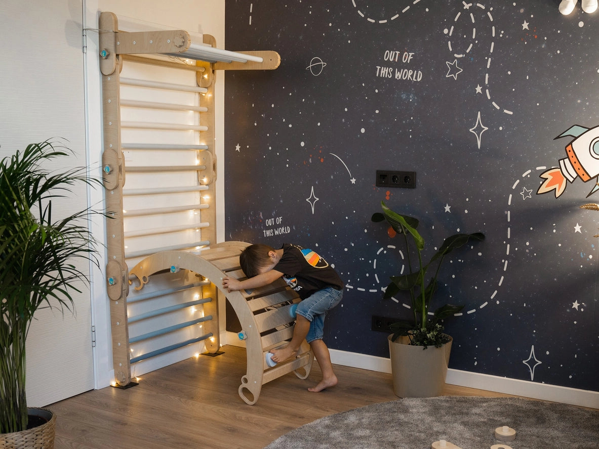 Arche d'Escalade + Rampe pour Alpiniste - Jeu de Motricité Enfant - Happymoon HappyMoon Arche d'Escalade + Rampe pour Alpiniste - Jeu de Motricité Enfant - Happymoon myplayground
