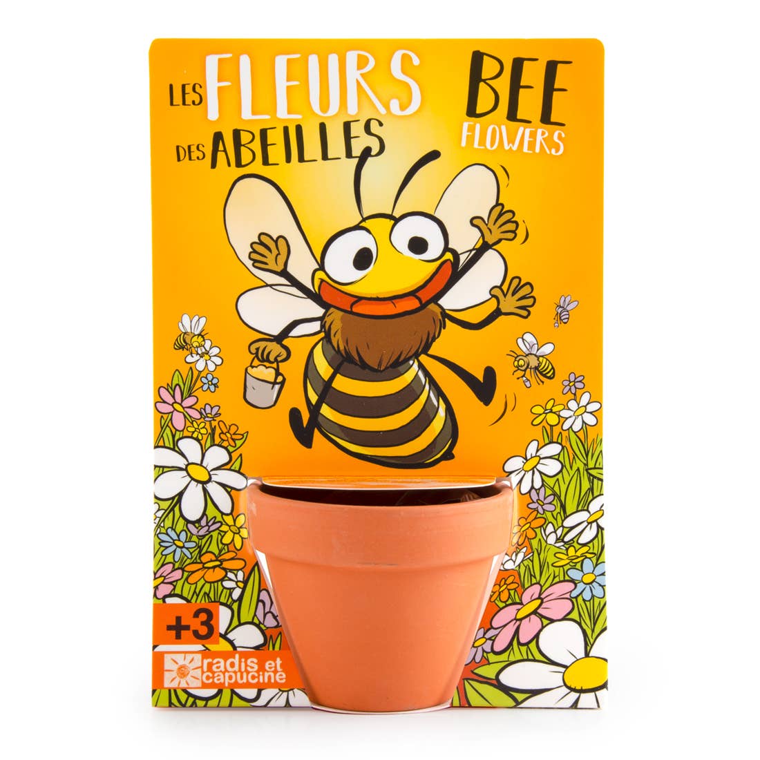 Carte nature Fleurs des abeilles - Kit créatif de jardinage Enfant Radis Et Capucine Carte nature Fleurs des abeilles - Kit créatif de jardinage Enfant myplayground