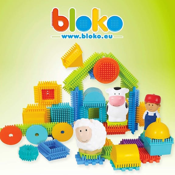 Coffret 100 Bloko + Ferme + 3 Figurines 3D - Bloko Bloko Coffret 100 Bloko + Ferme + 3 Figurines 3D - Bloko myplayground