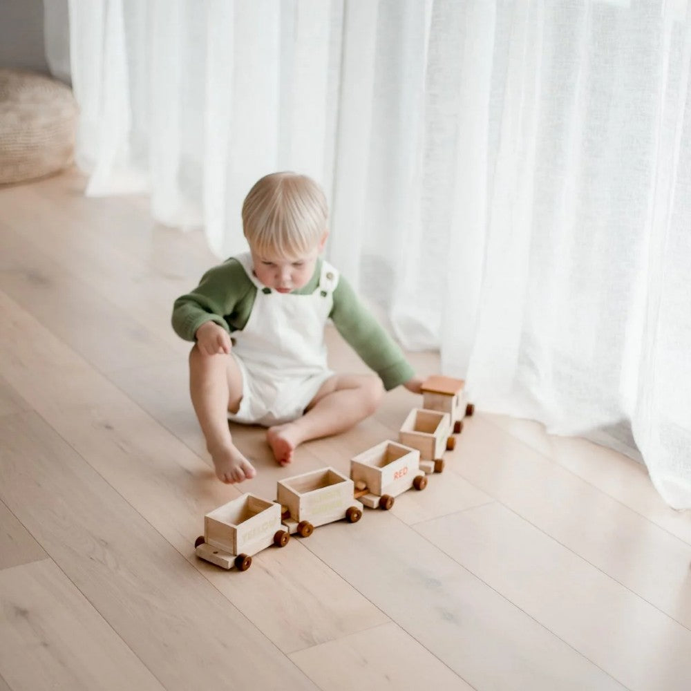 Train de tri et conteneurs QToys USA Train de tri et conteneurs myplayground
