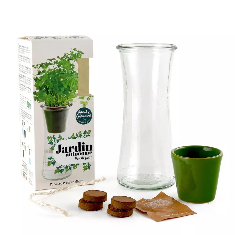 Jardin autonome - Persil Bio - Kit créatif de jardinage Enfant Radis Et Capucine Jardin autonome - Persil Bio - Kit créatif de jardinage Enfant myplayground