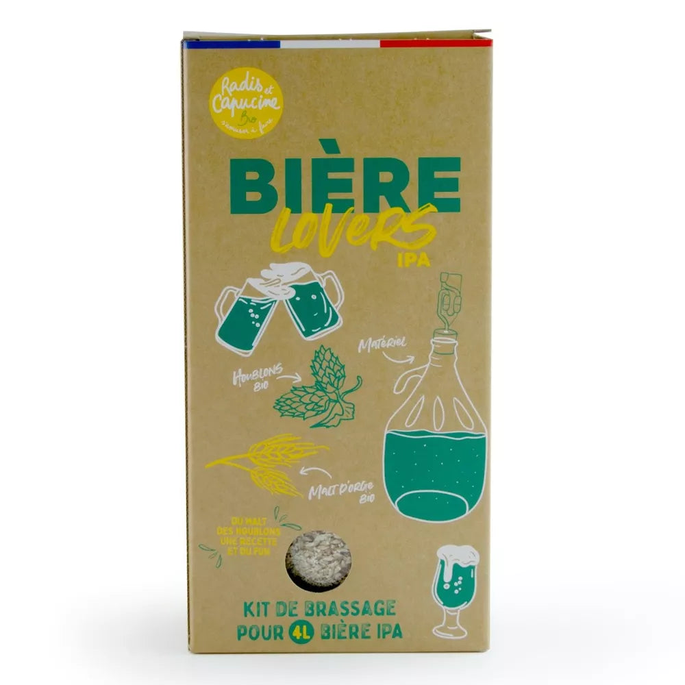 Kit Bière/Beer Lovers IPA* - Malt concassé - RC Bio - Radis et Capucine Kit DIY Radis Et Capucine Kit Bière/Beer Lovers IPA* - Malt concassé - RC Bio - Radis et Capucine myplayground