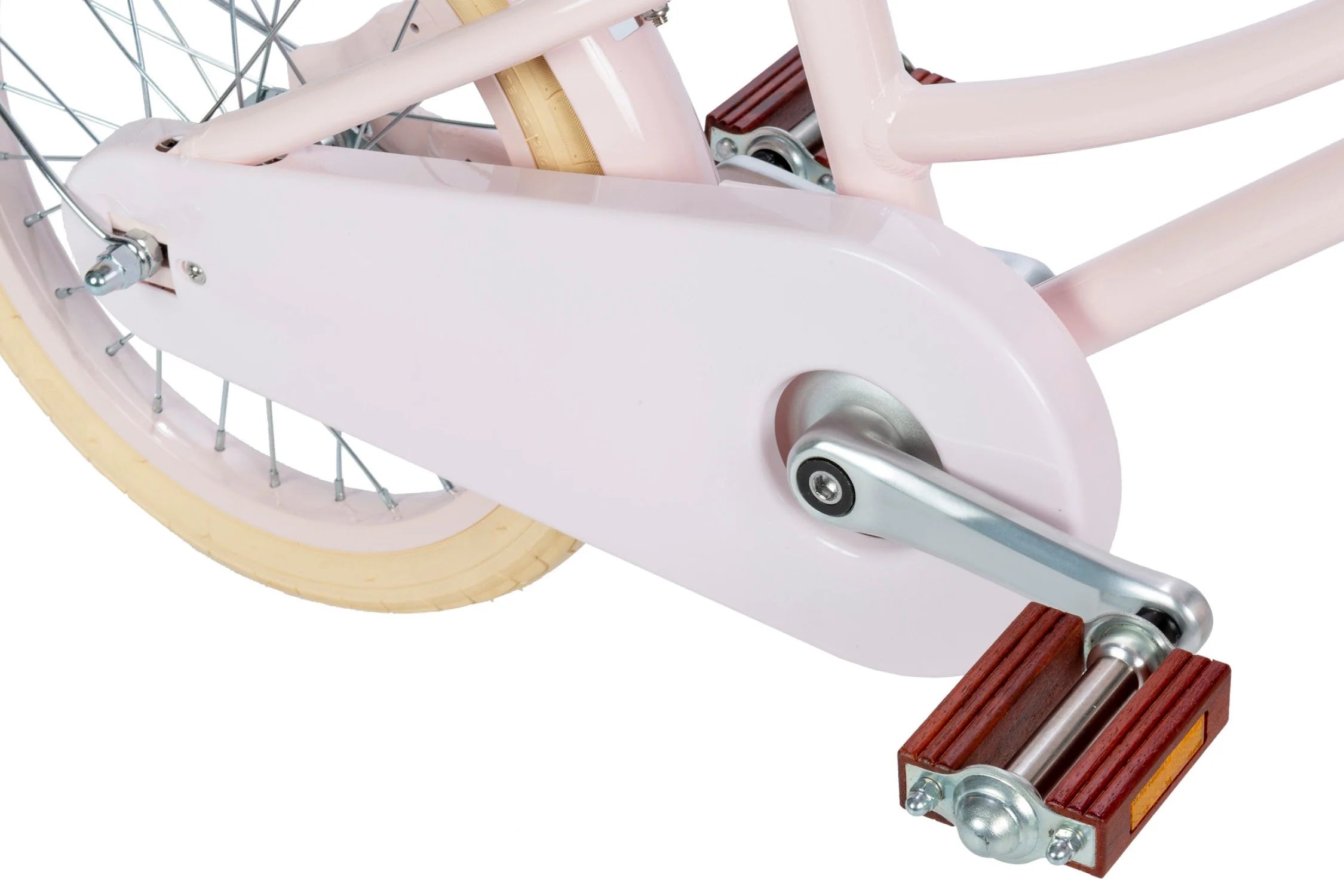 Vélo Classique Enfant Rose - Style Vintage avec Panier et Stabilisateurs - Banwood