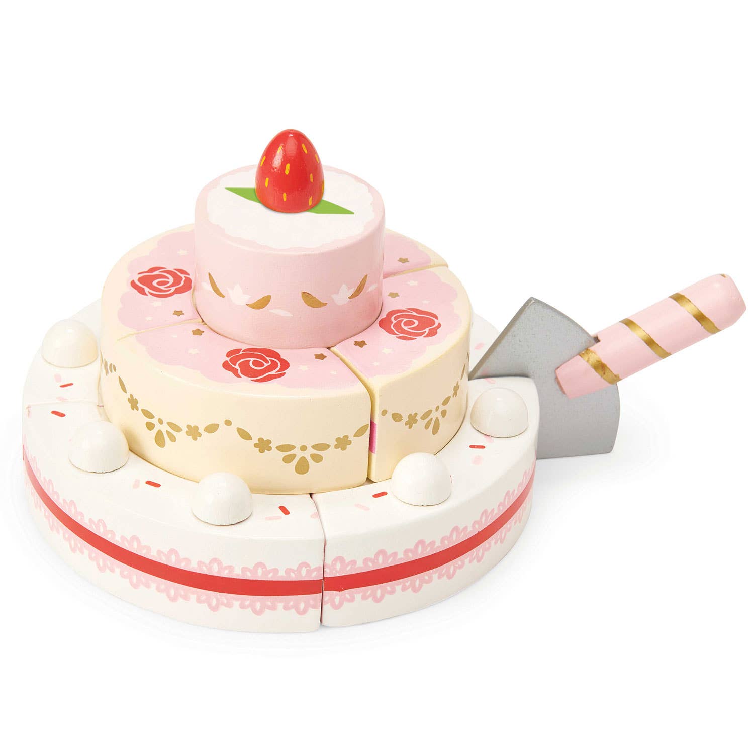 Gâteau de mariage aux fraises - Jeu sensoriel enfant Le Toy Van Gâteau de mariage aux fraises - Jeu sensoriel enfant myplayground