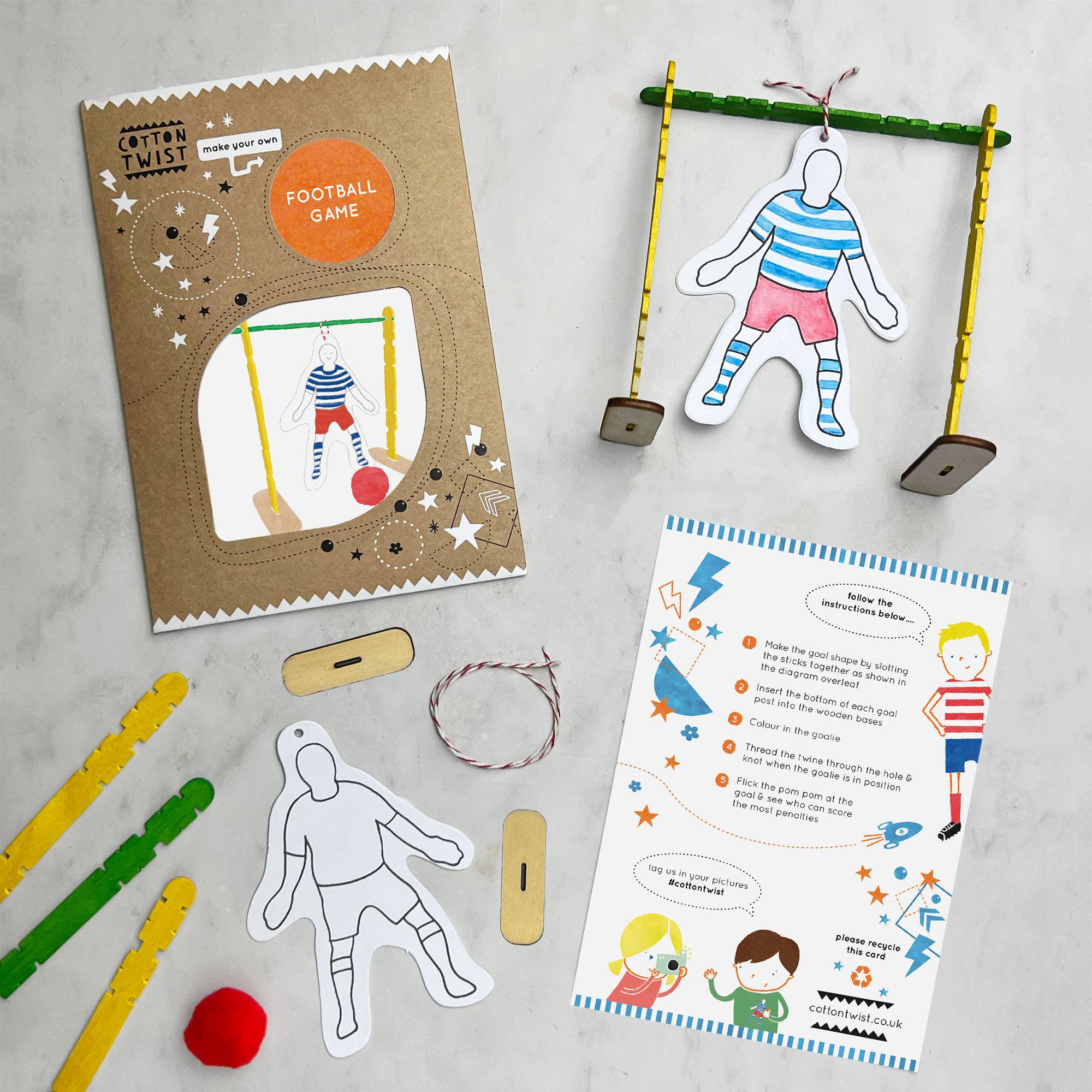 Faites votre propre kit de jeu de football Cotton Twist Faites votre propre kit de jeu de football myplayground