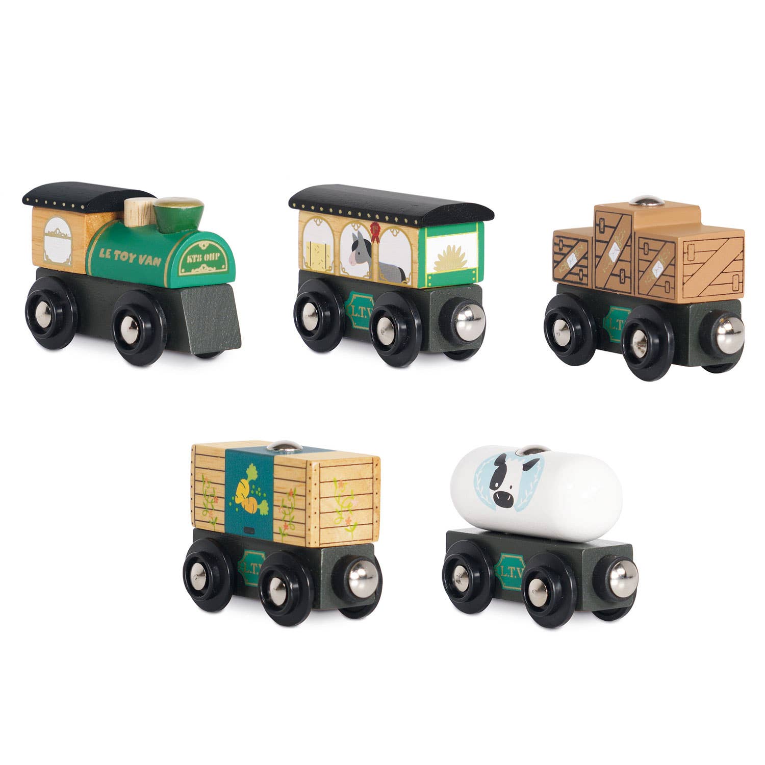 Great Green Train - Vert - Jeu éducatif enfant Le Toy Van Great Green Train - Vert - Jeu éducatif enfant myplayground