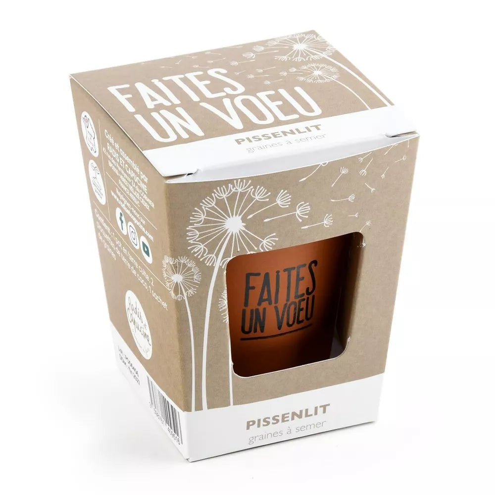 Kit message "Faites un voeu" - Pissenlit - Radis et Capucine jardinage Radis Et Capucine Kit message "Faites un voeu" - Pissenlit - Radis et Capucine myplayground