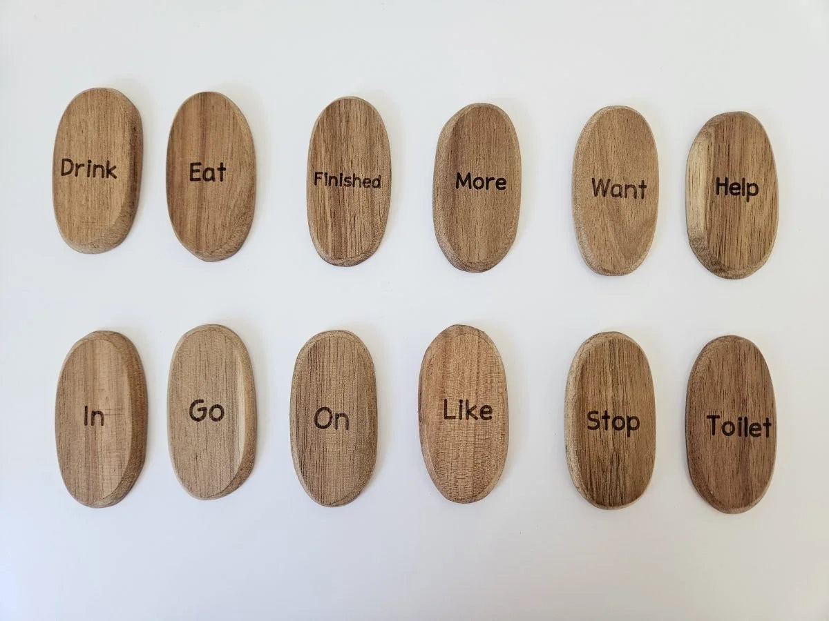 Ensemble de 12 mots de base en langage des signes QToys USA Ensemble de 12 mots de base en langage des signes myplayground