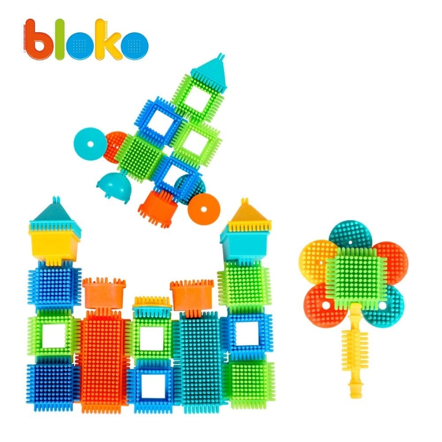 Boîte 100 BLOKO - Jeu de Construction - Bloko Bloko Boîte 100 BLOKO - Jeu de Construction - Bloko myplayground
