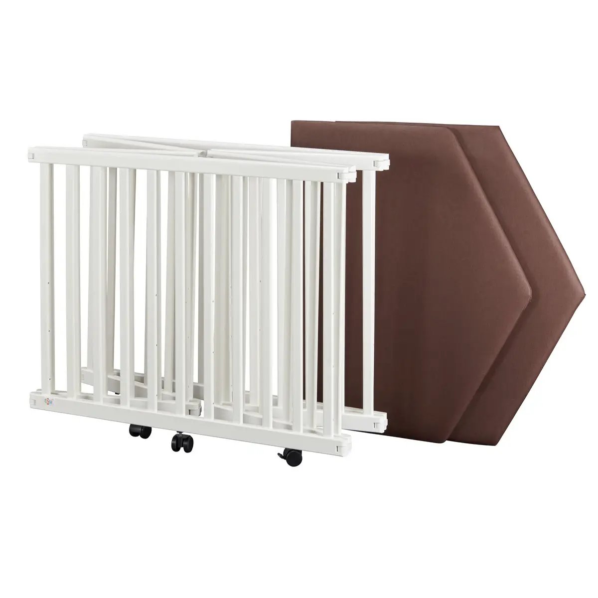 Parc bébé hexagonal blanc – tiSsi – vue 4