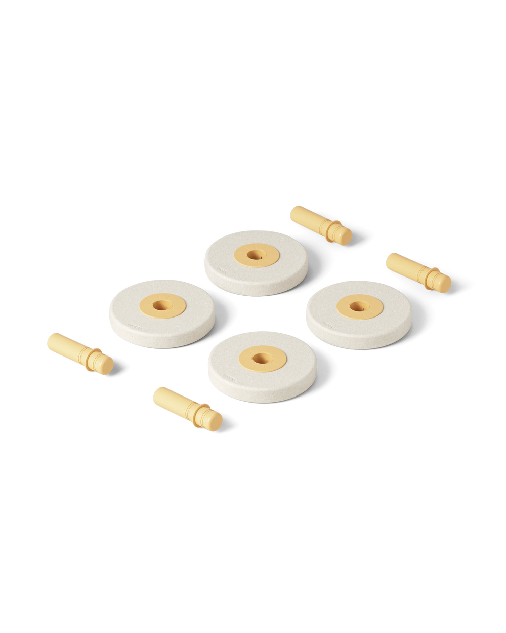 4x roues en mousse - Honey Yellow - Modu
