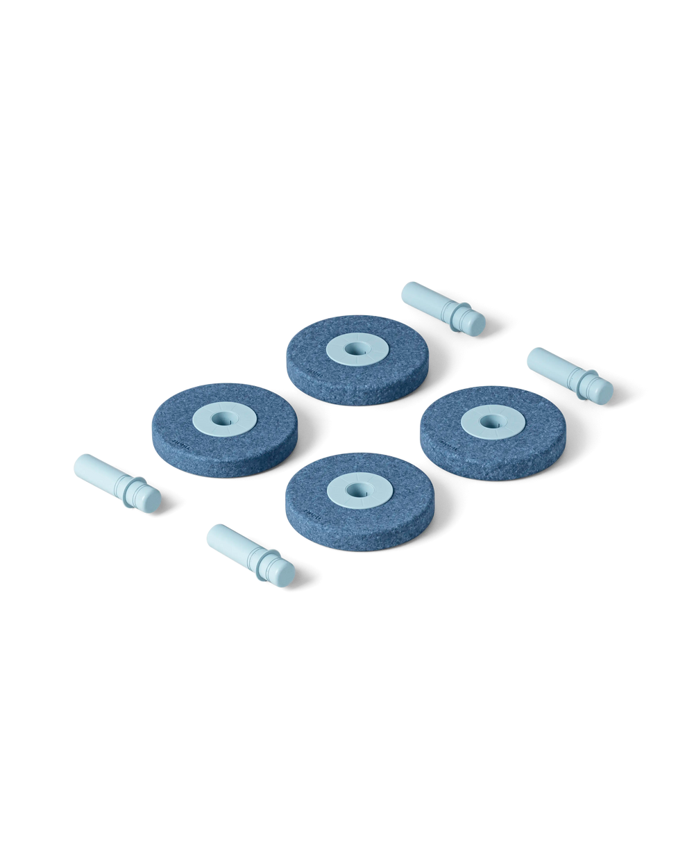 4x roues en mousse - Sky Blue - Modu