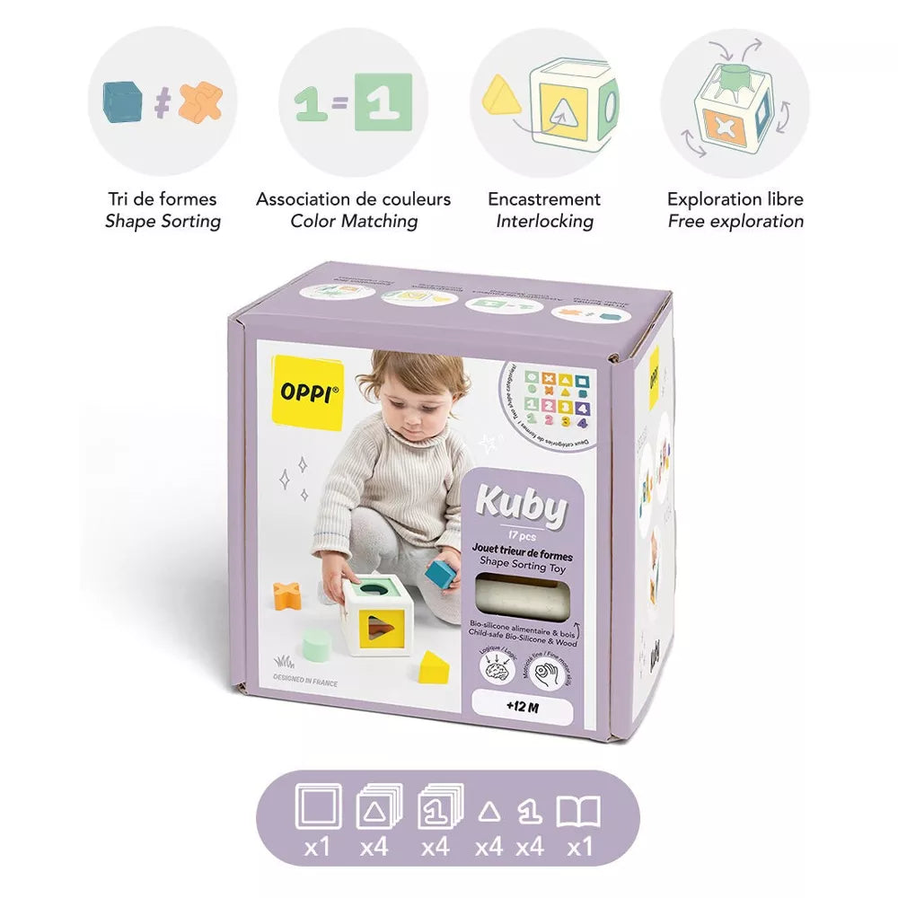 Jouets Bébé trieur de formes -Kuby - Oppi jouet d'éveil OPPI Jouets Bébé trieur de formes -Kuby - Oppi myplayground