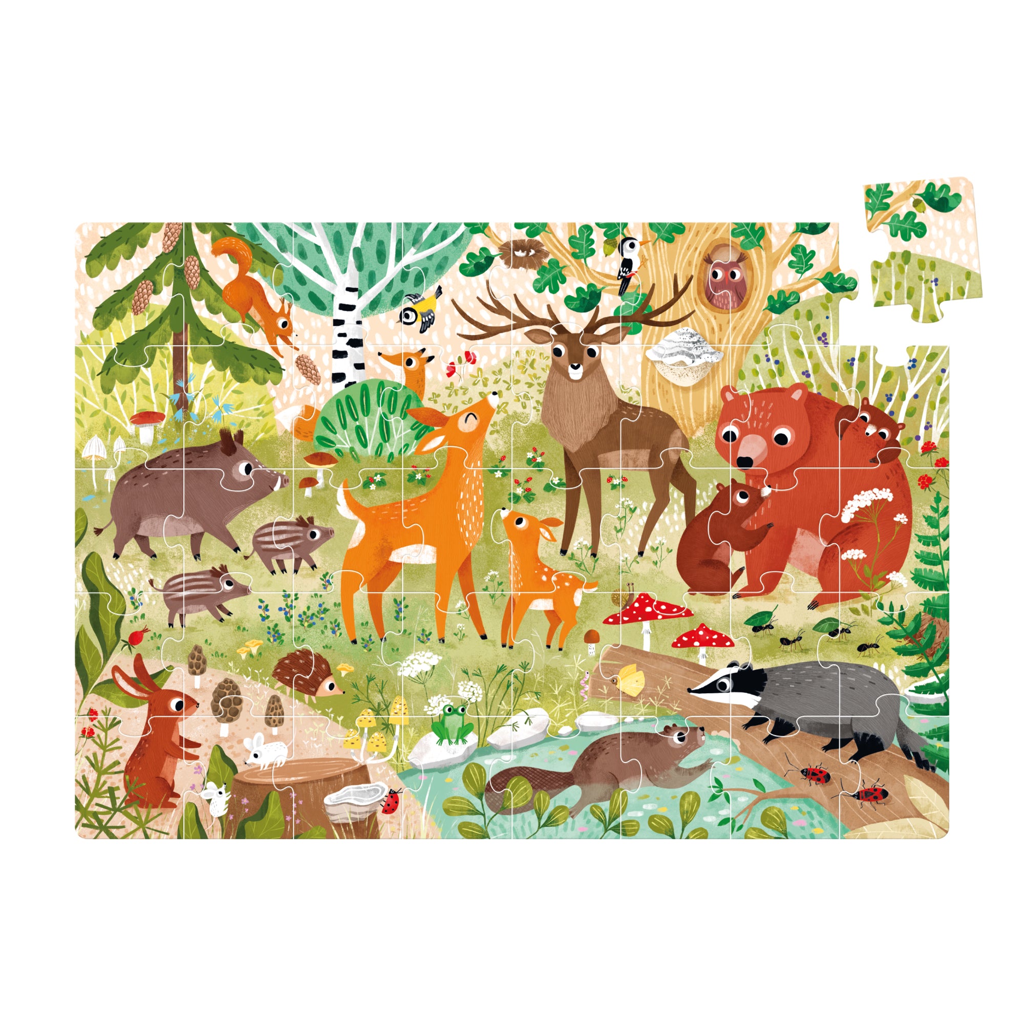Puzzle Géant Animaux de la Forêt Sauvage - Banana Panda Banana Panda Puzzle Géant Animaux de la Forêt Sauvage - Banana Panda myplayground