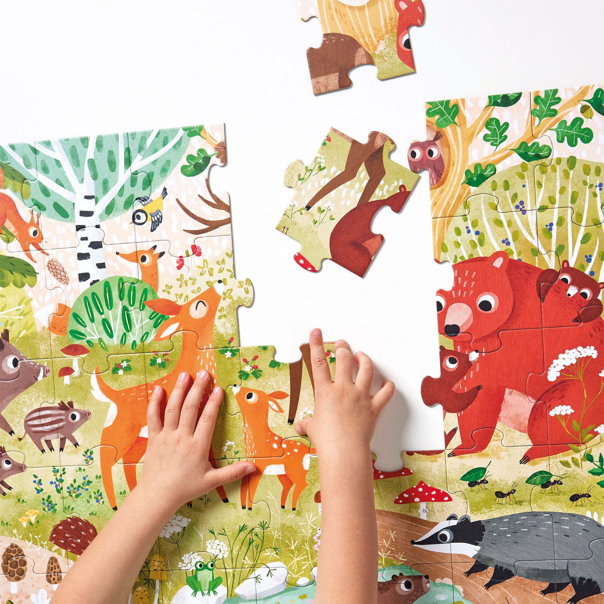 Puzzle Géant Animaux de la Forêt Sauvage - Banana Panda Banana Panda Puzzle Géant Animaux de la Forêt Sauvage - Banana Panda myplayground