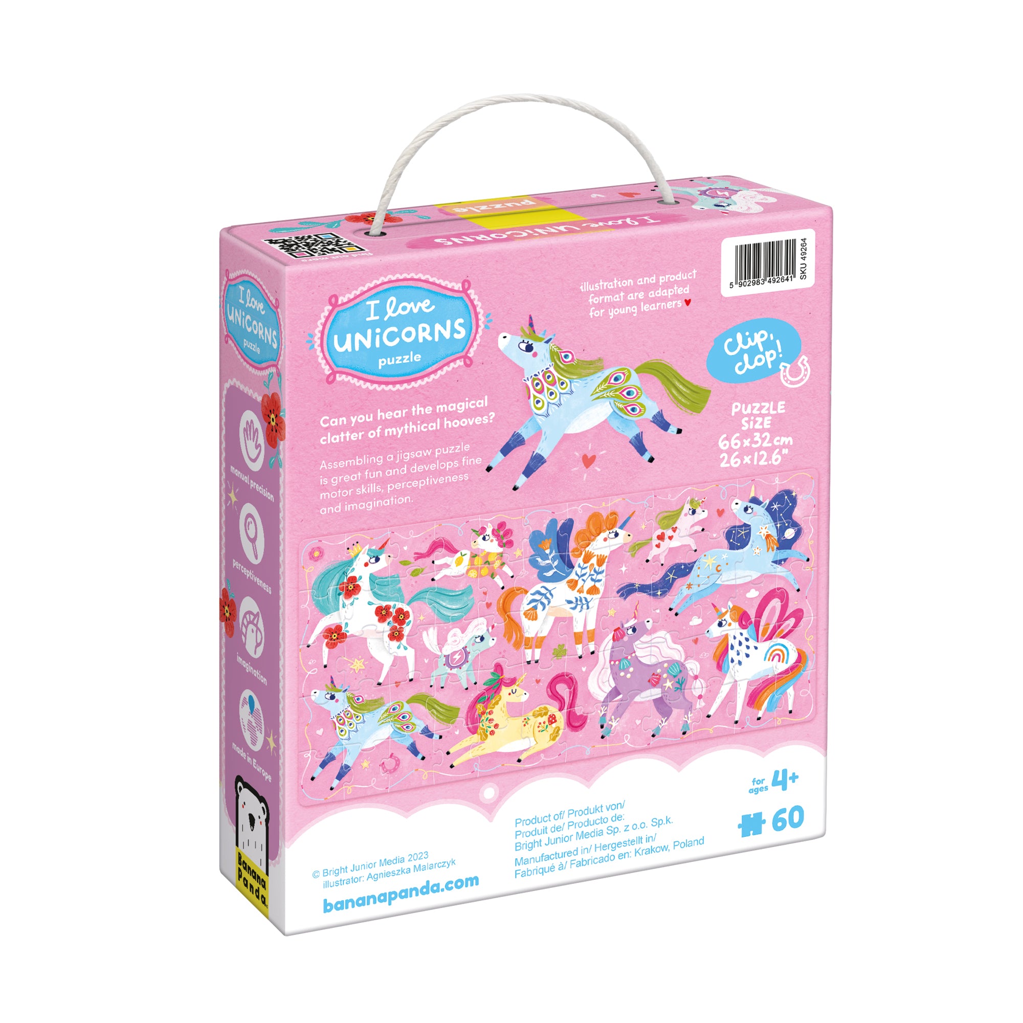 Puzzle J'aime les Licornes - Banana Panda Banana Panda Puzzle J'aime les Licornes - Banana Panda myplayground
