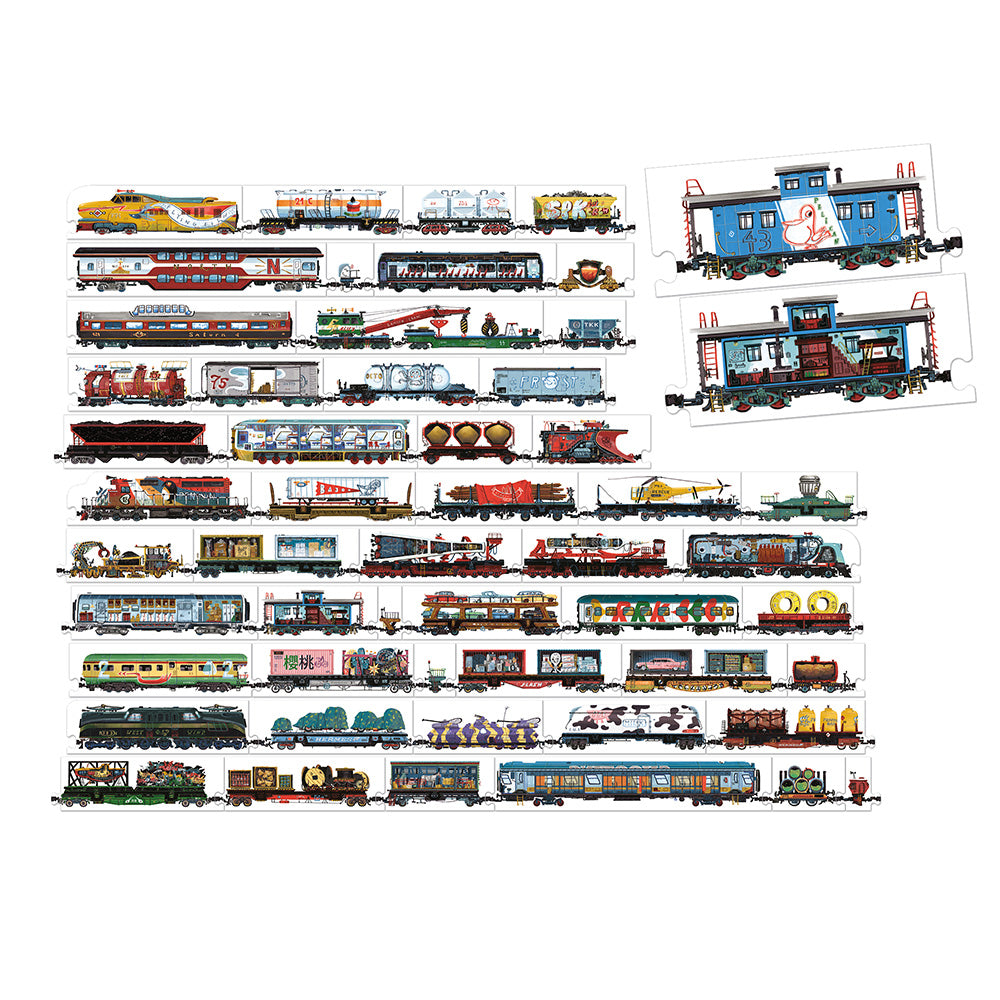 Puzzle Trains Mix et Match - Banana Panda Banana Panda Puzzle Trains Mix et Match - Banana Panda myplayground