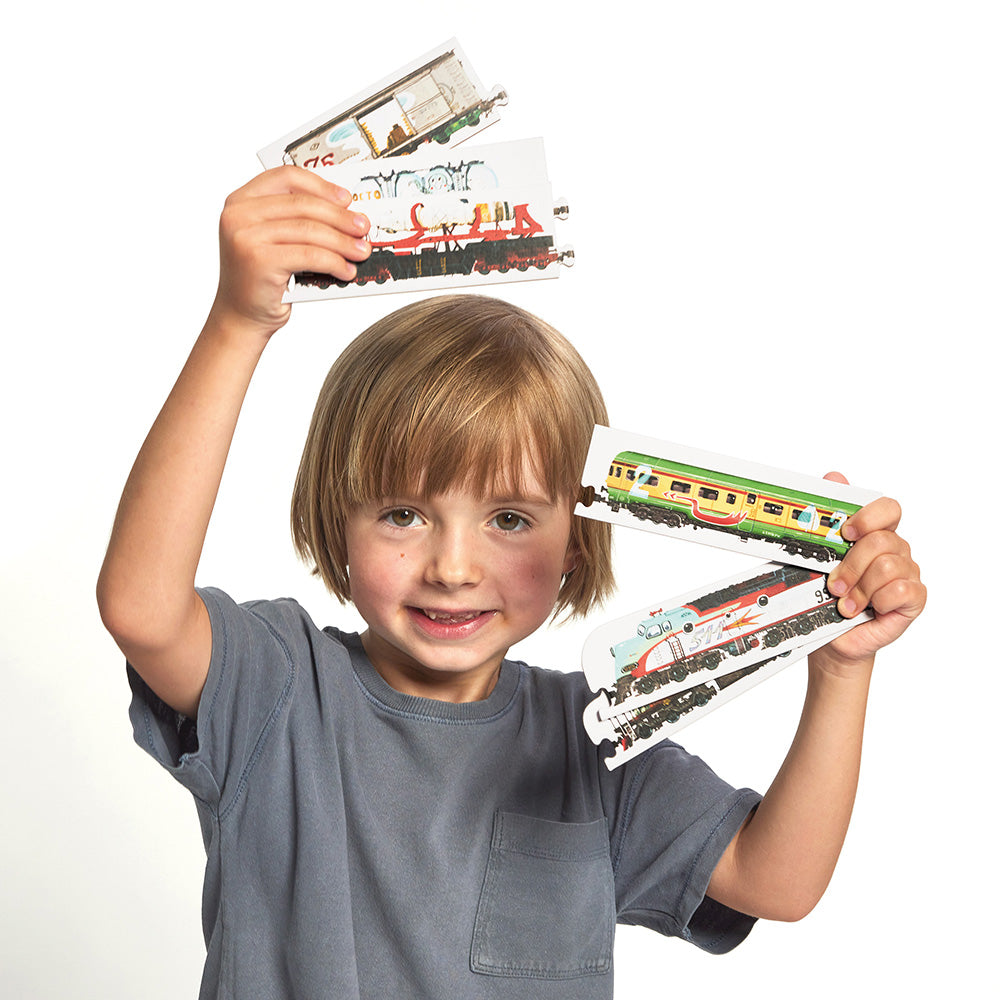 Puzzle Trains Mix et Match - Banana Panda Banana Panda Puzzle Trains Mix et Match - Banana Panda myplayground