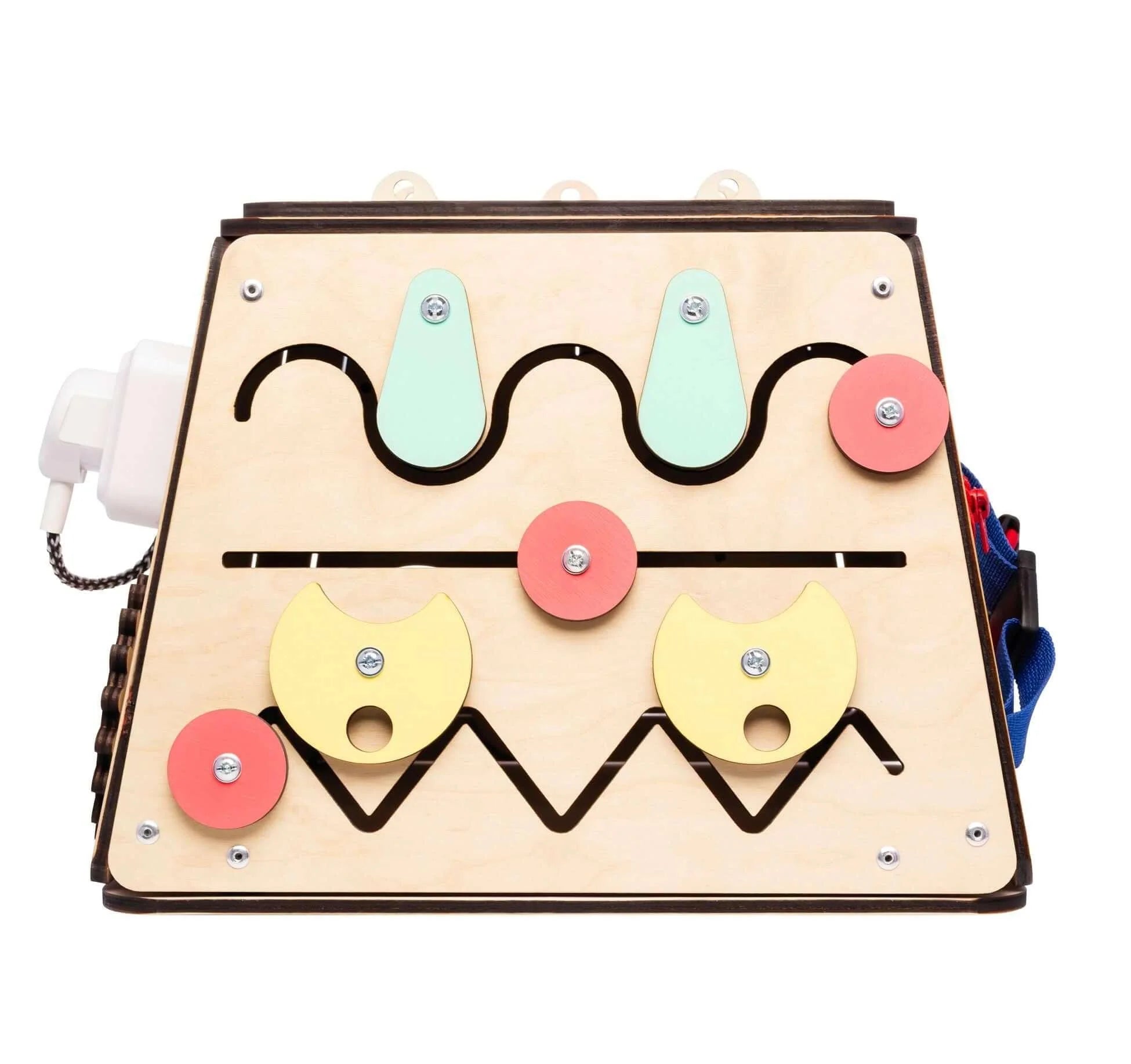Coffre-fort - busy Board montessori, Bois Natura, 12 mois - BusyKids BusyKids myplayground