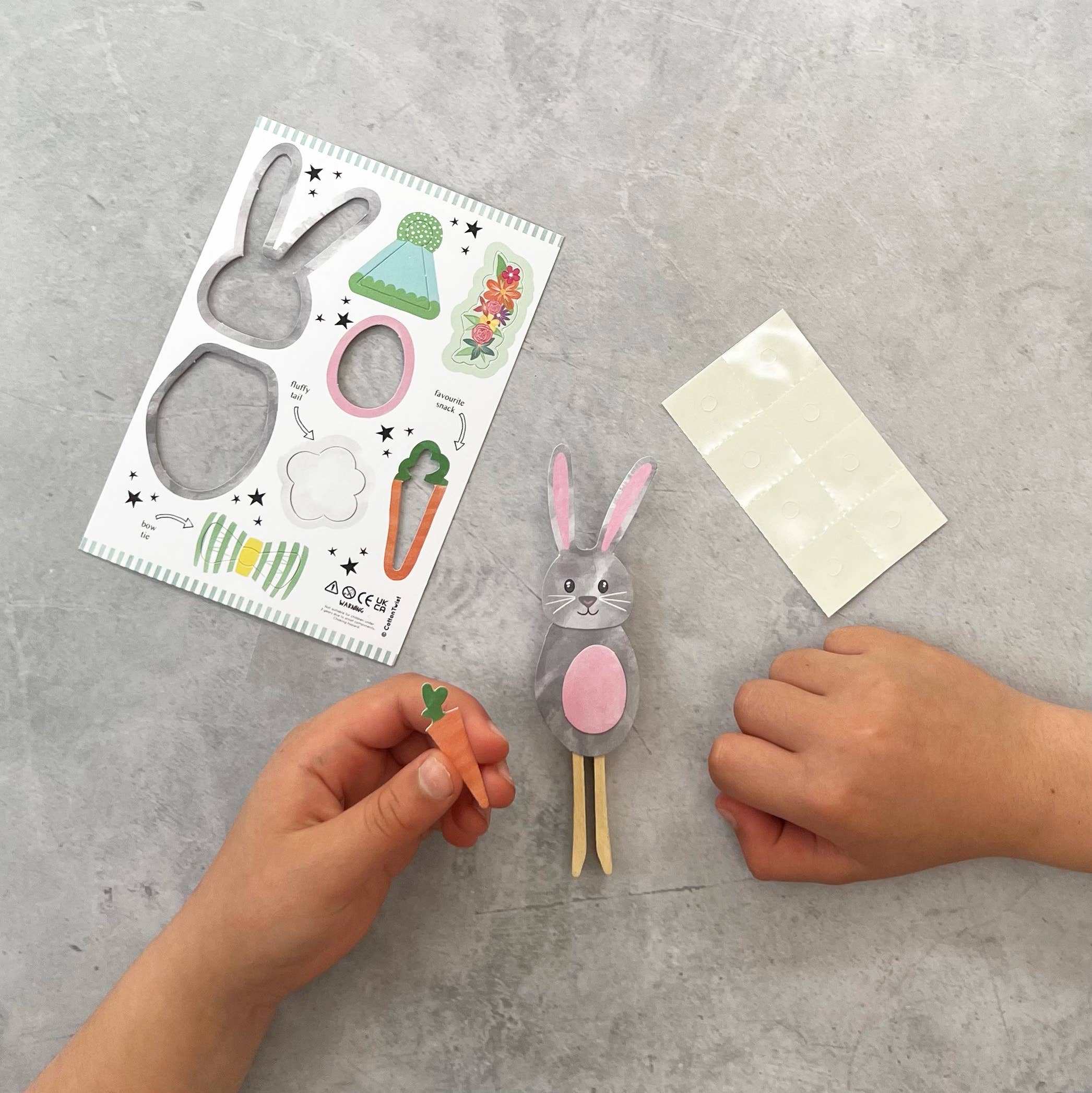 Faites votre propre lapin Peg Poupée Kit Cotton Twist Faites votre propre lapin Peg Poupée Kit myplayground