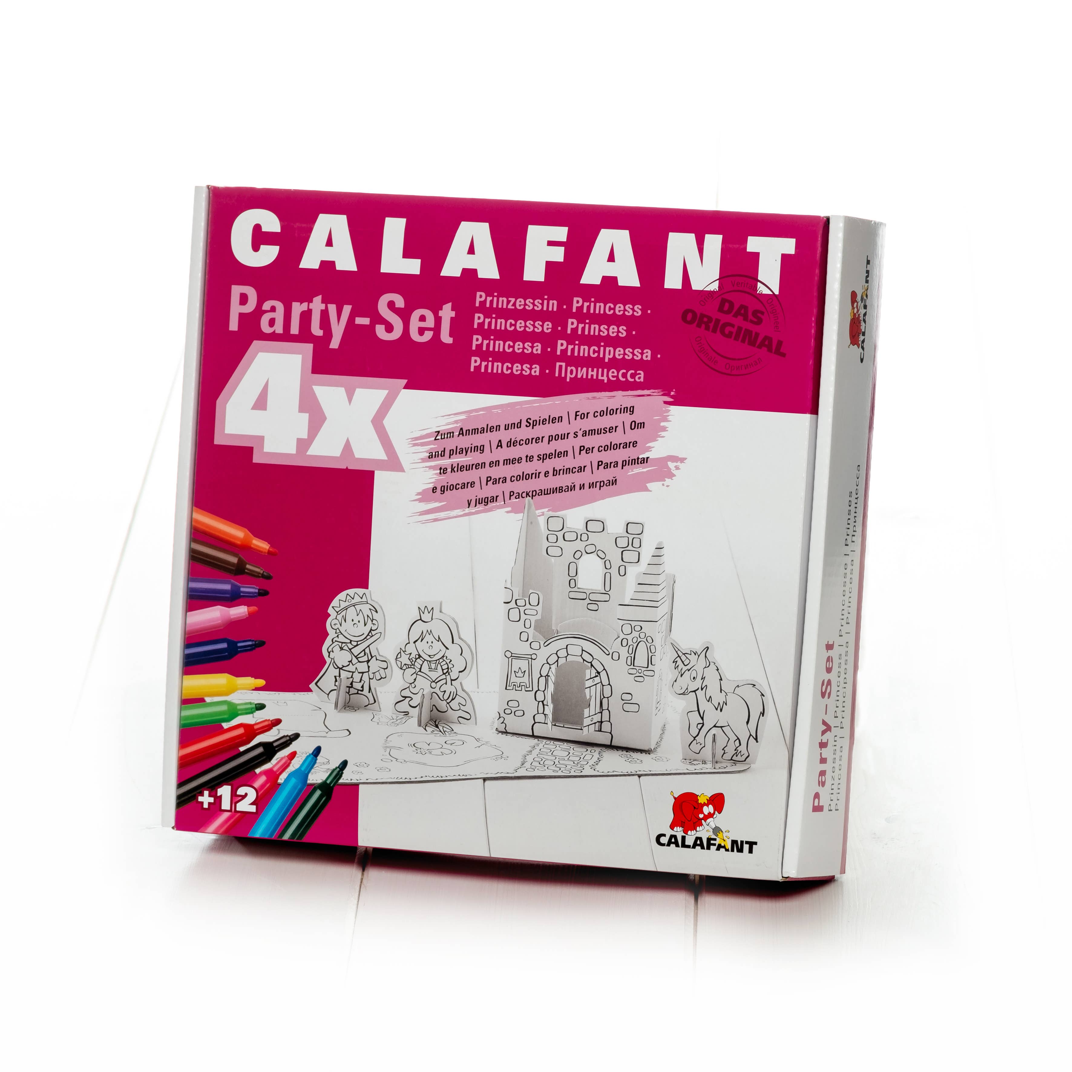 Set de 4 pièces pour fête de princesse Calafant myplayground
