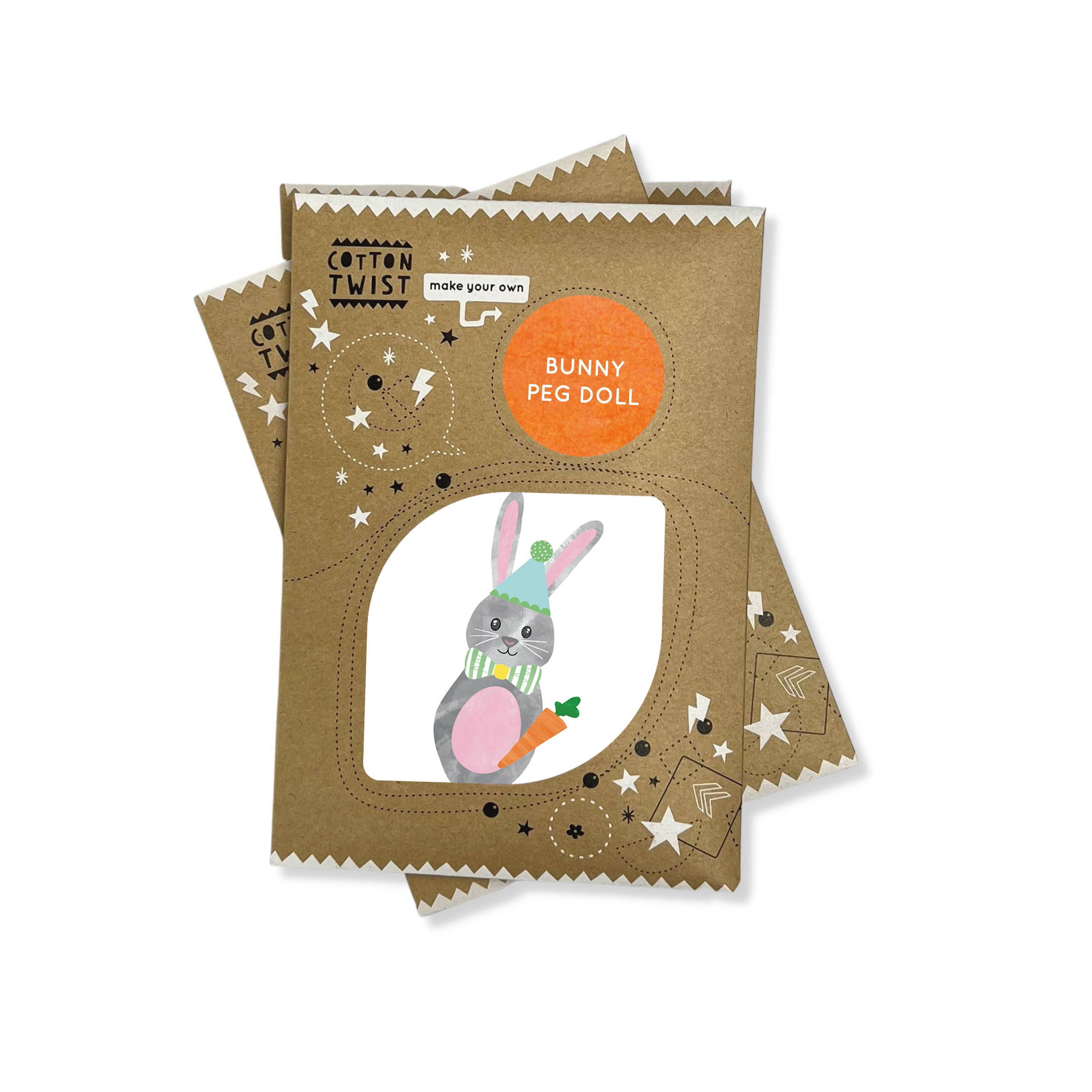 Faites votre propre lapin Peg Poupée Kit Cotton Twist Faites votre propre lapin Peg Poupée Kit myplayground