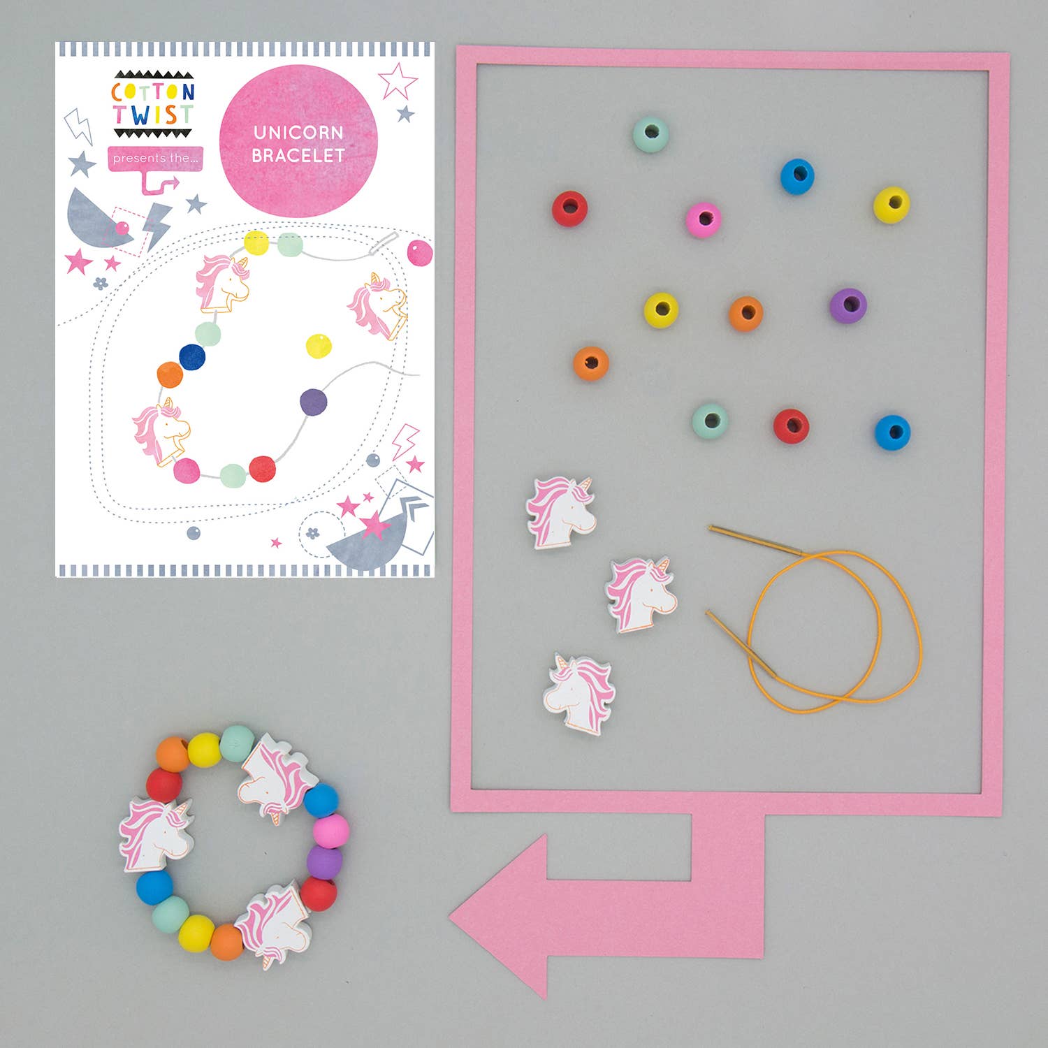 Faites votre propre bracelet licorne Cotton Twist Faites votre propre bracelet licorne myplayground