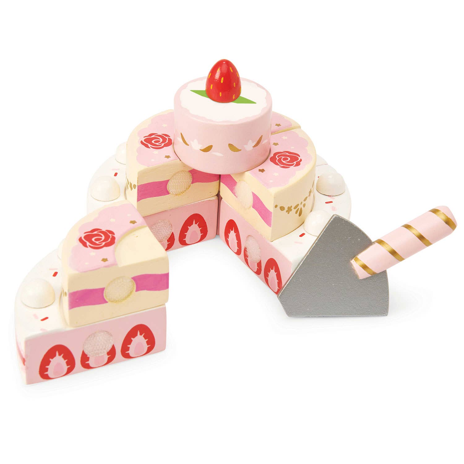Gâteau de mariage aux fraises - Jeu sensoriel enfant Le Toy Van Gâteau de mariage aux fraises - Jeu sensoriel enfant myplayground