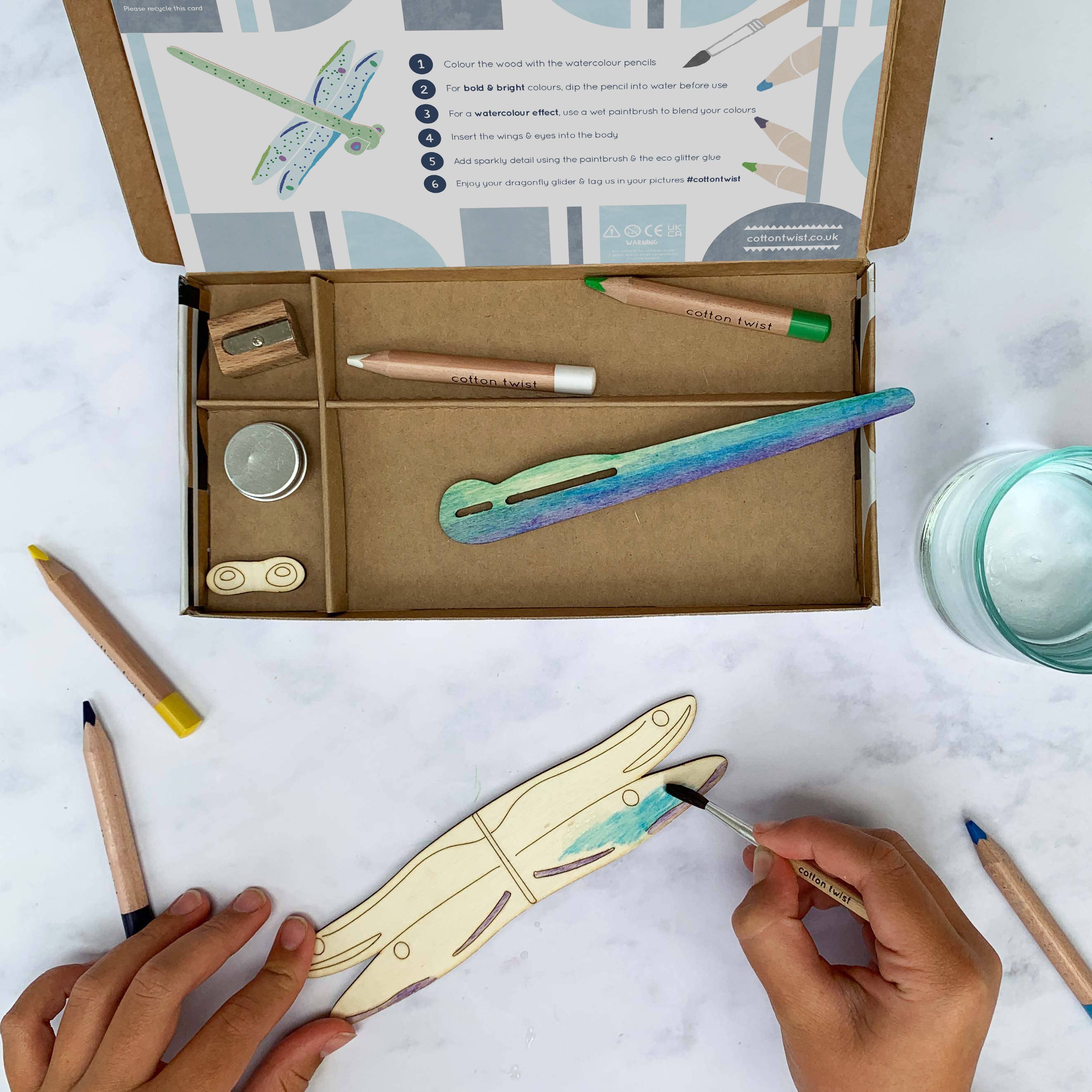 Faites votre propre kit d'activité Libellule Planeur Cotton Twist Faites votre propre kit d'activité Libellule Planeur myplayground