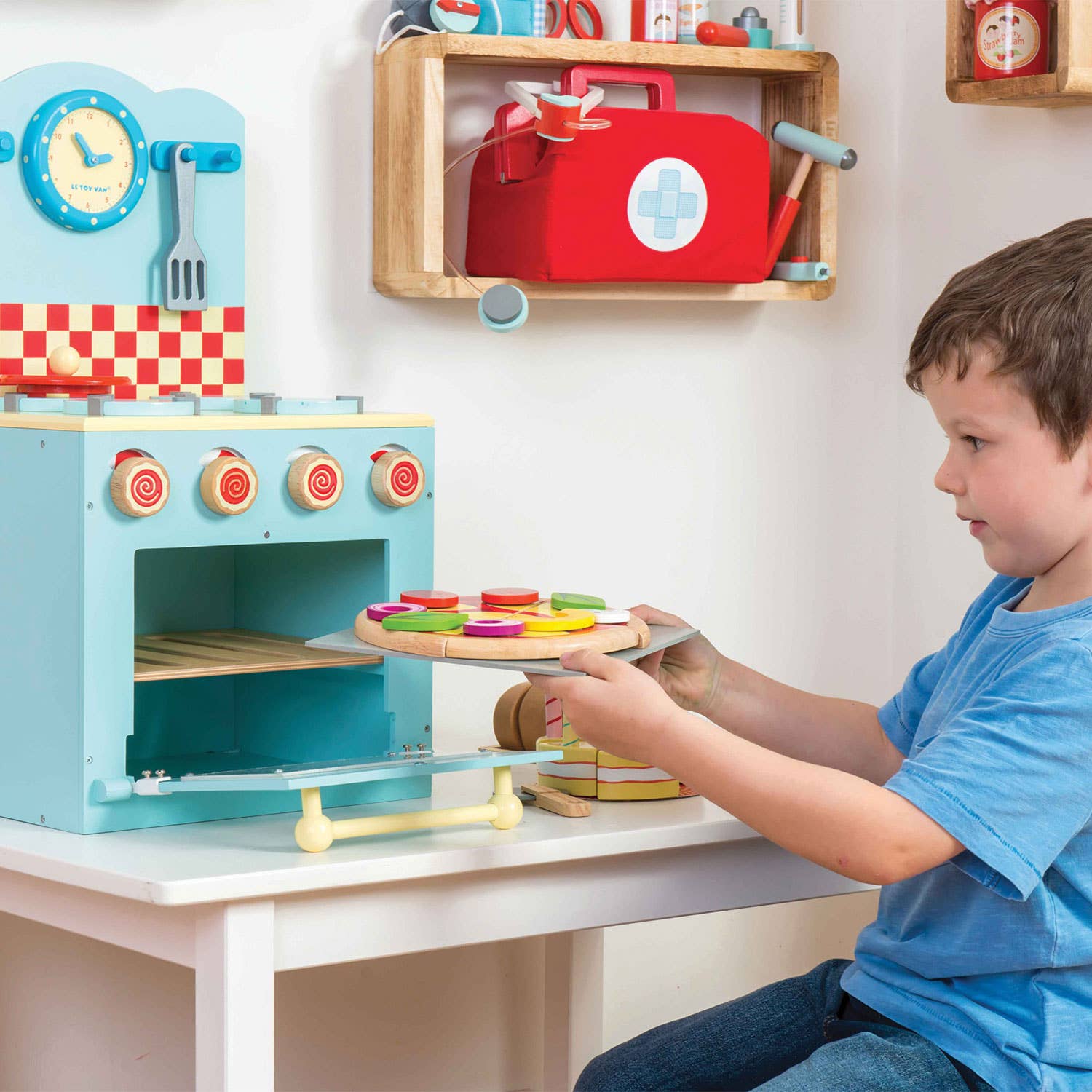 Pizza et garnitures - Jeu sensoriel enfant Le Toy Van Pizza et garnitures - Jeu sensoriel enfant myplayground
