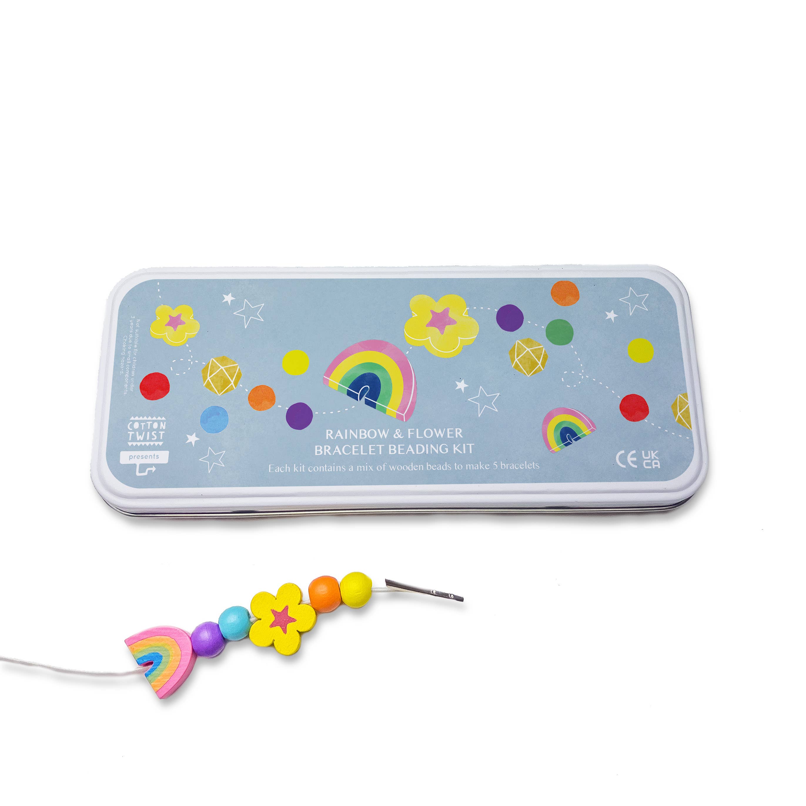Kit de perles avec bracelet arc-en-ciel Cotton Twist Kit de perles avec bracelet arc-en-ciel myplayground