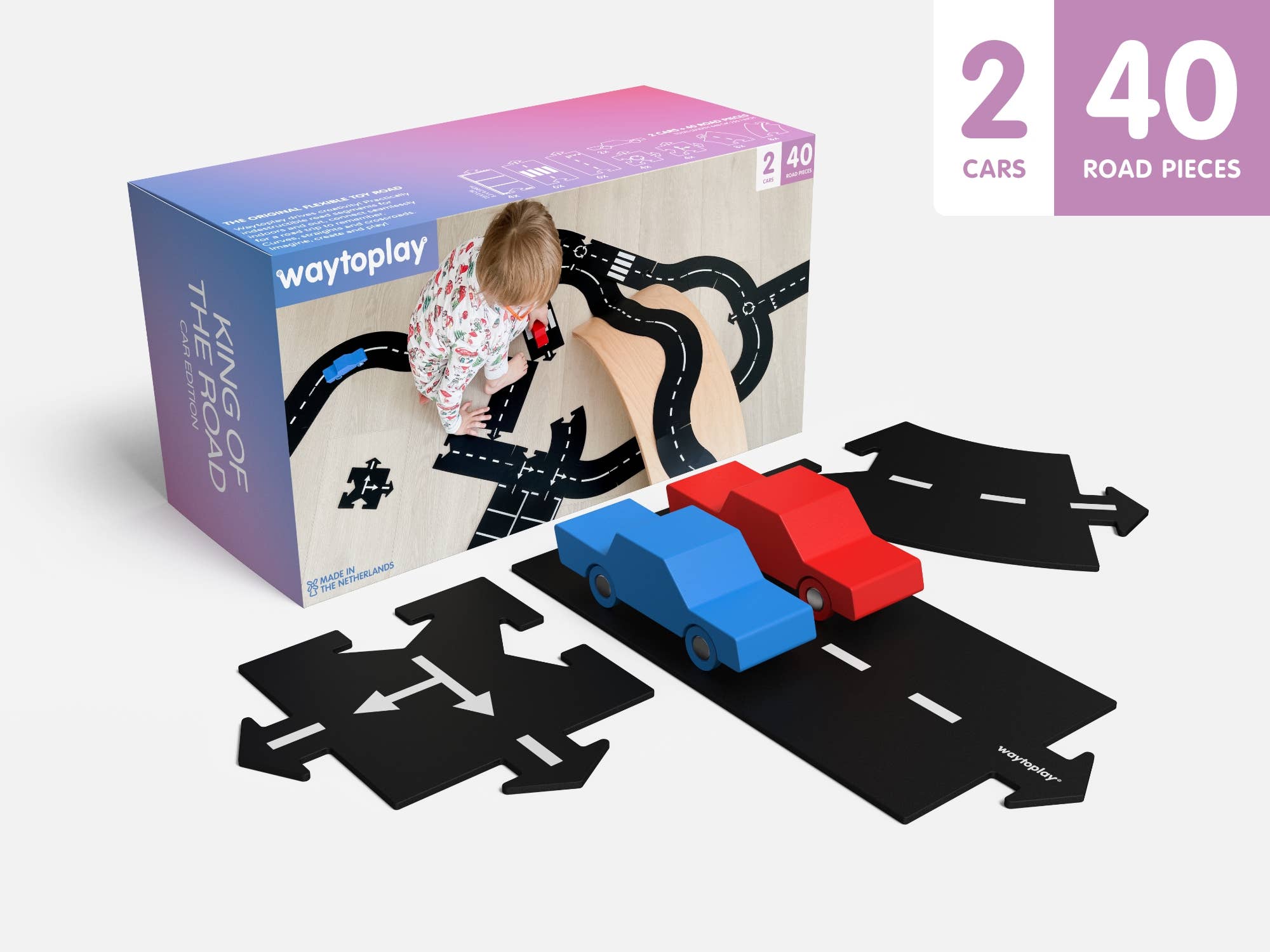 King of the Road - Édition automobile - Coffret cadeau Waytoplay Toys - The Netherlands myplayground