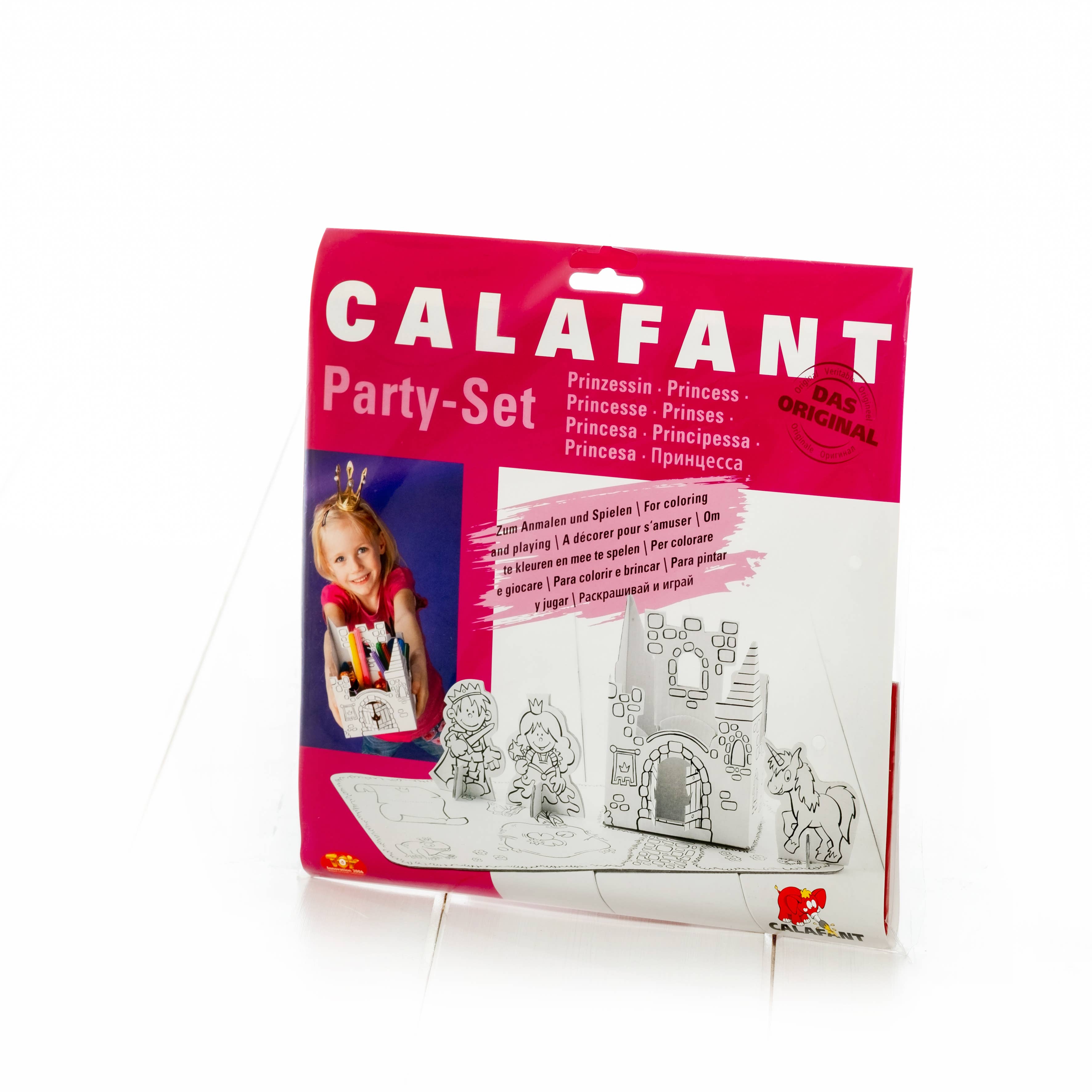 1 Ensemble de Fête Princesse + Jeu en carton avec lignes imprimées à colorier - Jeu de Création Calafant myplayground