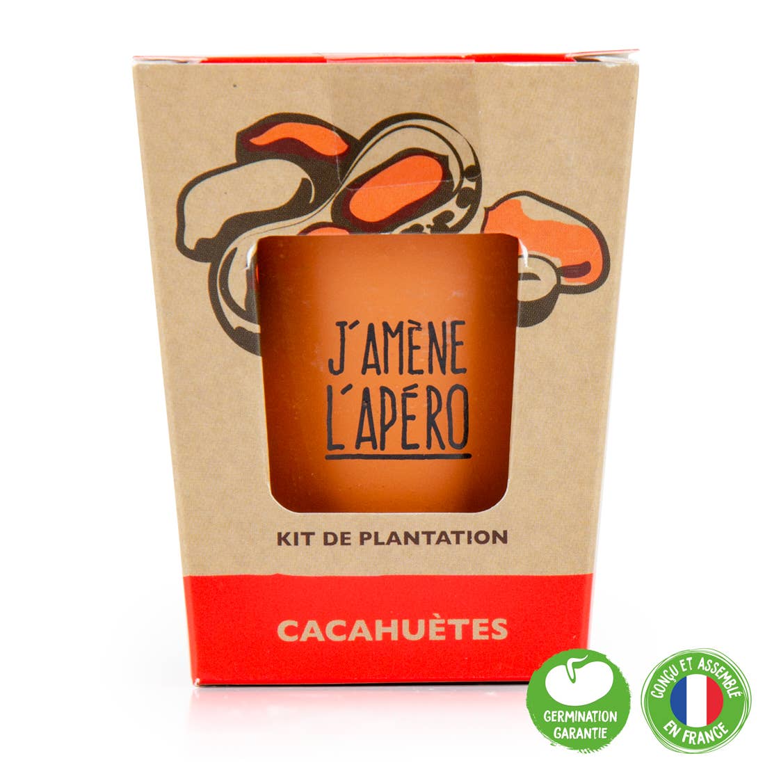 Kit message J'amène L'apéro - Cacahuètes - Kit créatif de jardinage Radis Et Capucine Kit message J'amène L'apéro - Cacahuètes - Kit créatif de jardinage myplayground