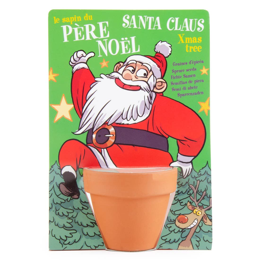 Carte nature Père Noël - Pin - Kit créatif de jardinage Enfant Radis Et Capucine Carte nature Père Noël - Pin - Kit créatif de jardinage Enfant myplayground