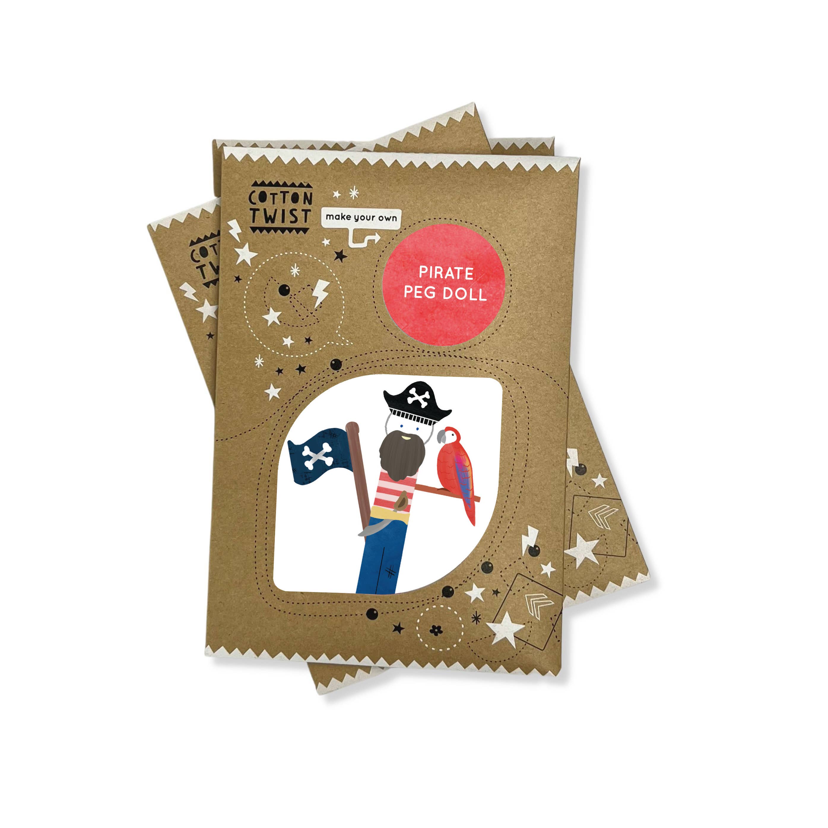 Faites votre propre poupée Pirate Peg Cotton Twist Faites votre propre poupée Pirate Peg myplayground