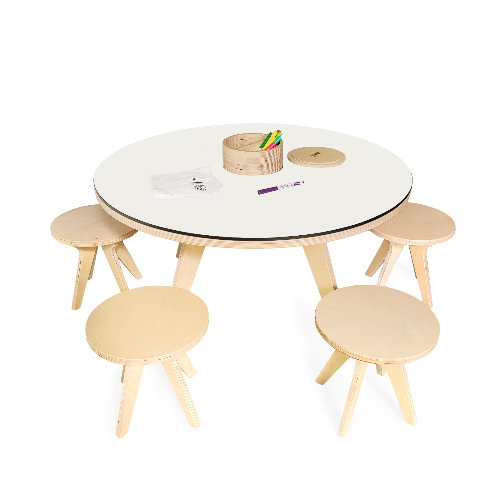 Drawin'Kids - Ensemble Drawin'table + Lot de 4 tabourets - XXL Edition Table de dessin Drawin'Kids Drawin'Kids - Ensemble Drawin'table + Lot de 4 tabourets - XXL Edition myplayground
