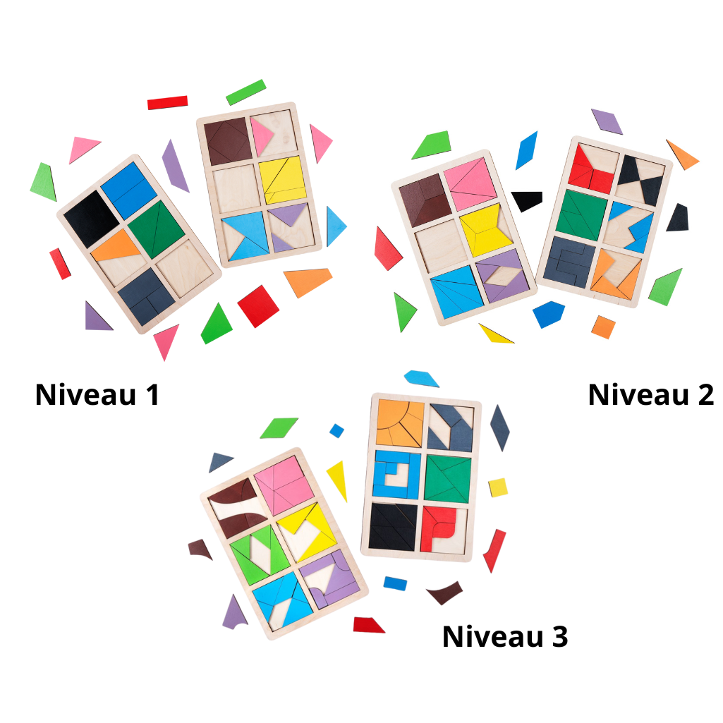 La famille des Puzzle Nikitin (niveaux 1, 2 et 3)