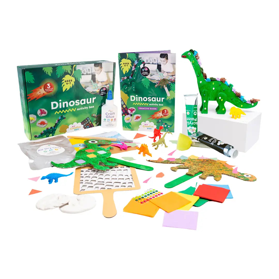 Mini kit créatif sur les dinosaures - My Creative Box My Creative Box Mini kit créatif sur les dinosaures - My Creative Box myplayground
